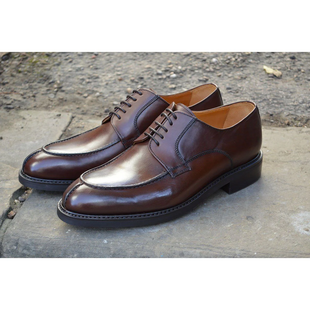 Berwick 1707 Split Toe Derby Shoe (2439) Dark Brown - Image 13