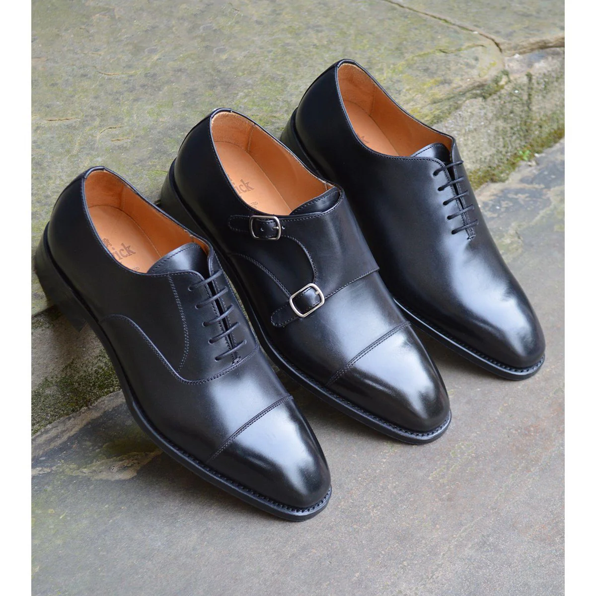 Berwick 1707 Straight Cap Oxford (5217) Black - Image 11