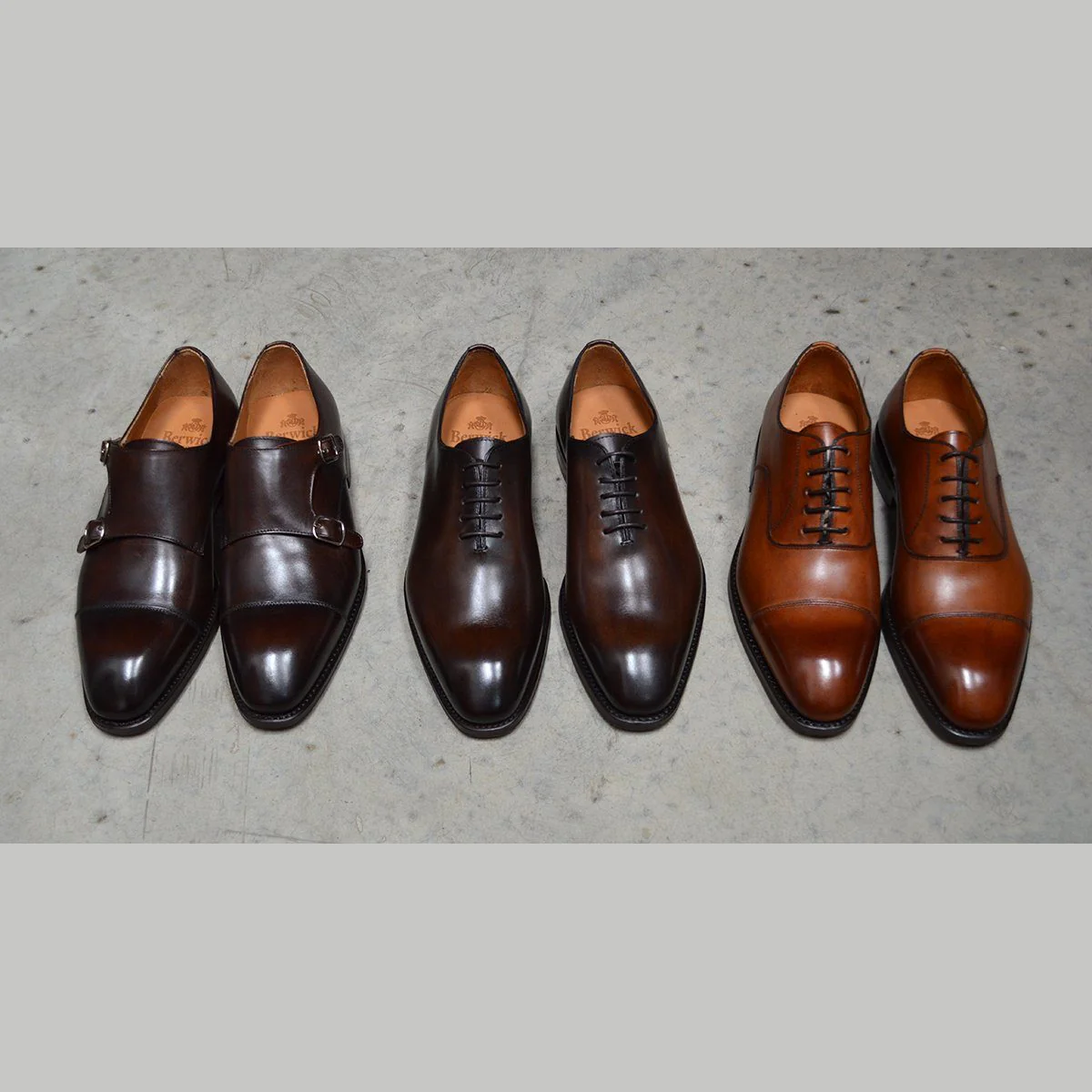 Berwick 1707 Straight Cap Oxford (5217) - Light Tan - Image 15