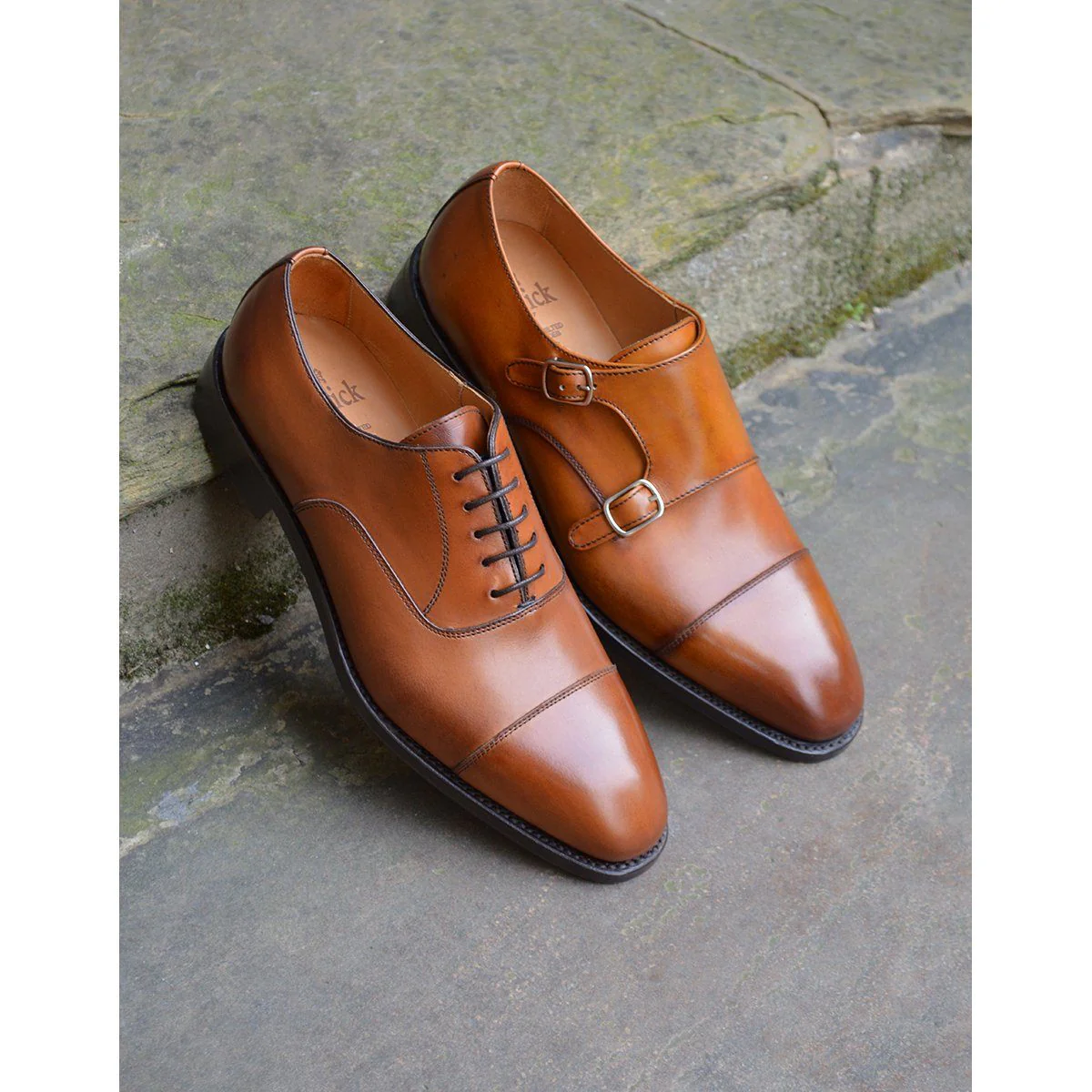 Berwick 1707 Straight Cap Oxford (5217) - Light Tan - Image 20