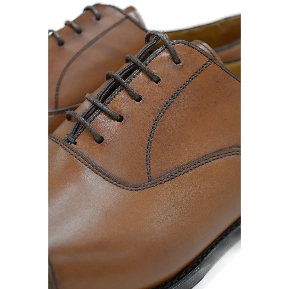 Berwick 1707 Straight Cap Oxford (5217) - Light Tan - Image 4