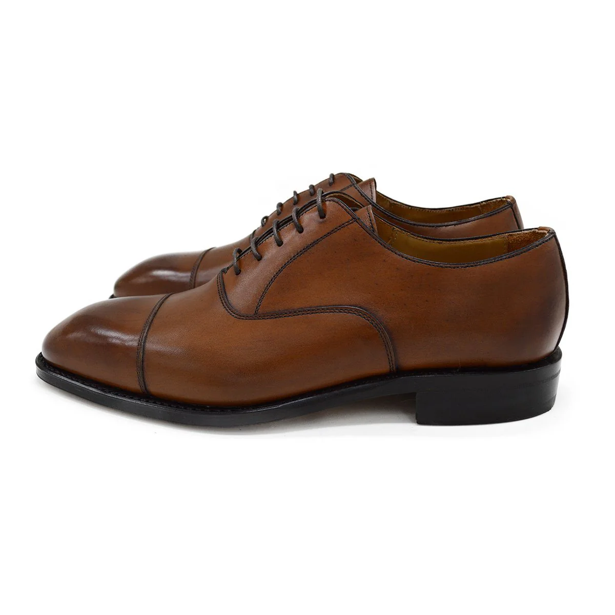 Berwick 1707 Straight Cap Oxford (5217) - Light Tan - Image 5