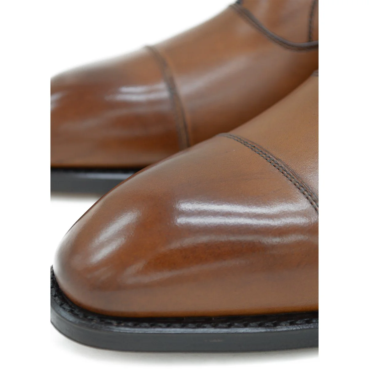 Berwick 1707 Straight Cap Oxford (5217) - Light Tan - Image 7