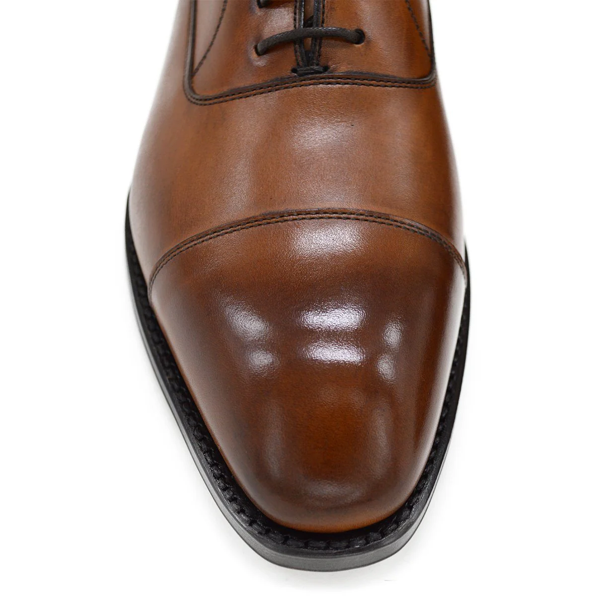 Berwick 1707 Straight Cap Oxford (5217) - Light Tan - Image 8
