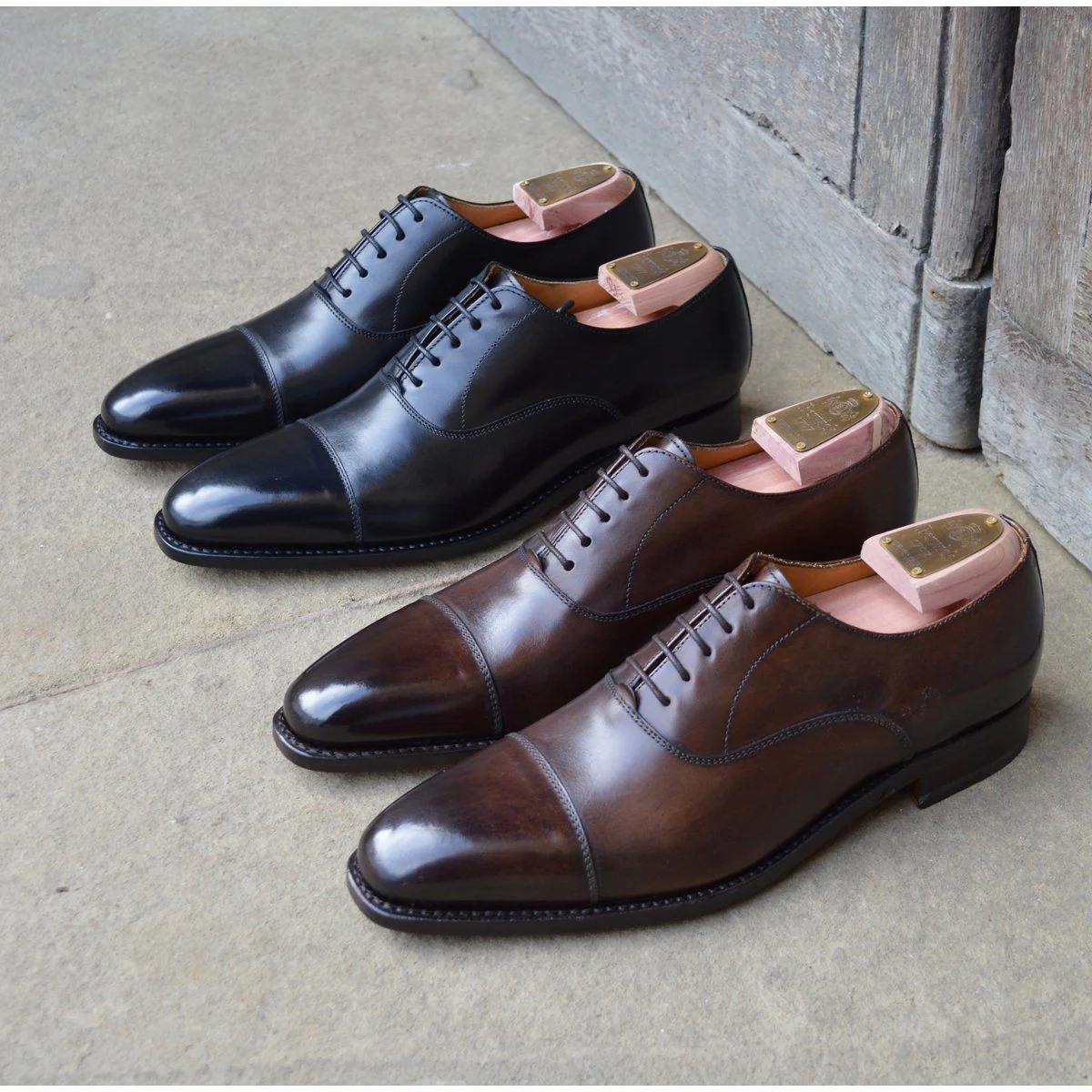 Berwick 1707 Straight Cap Oxford (2428) - Black Boxcalf - Image 12