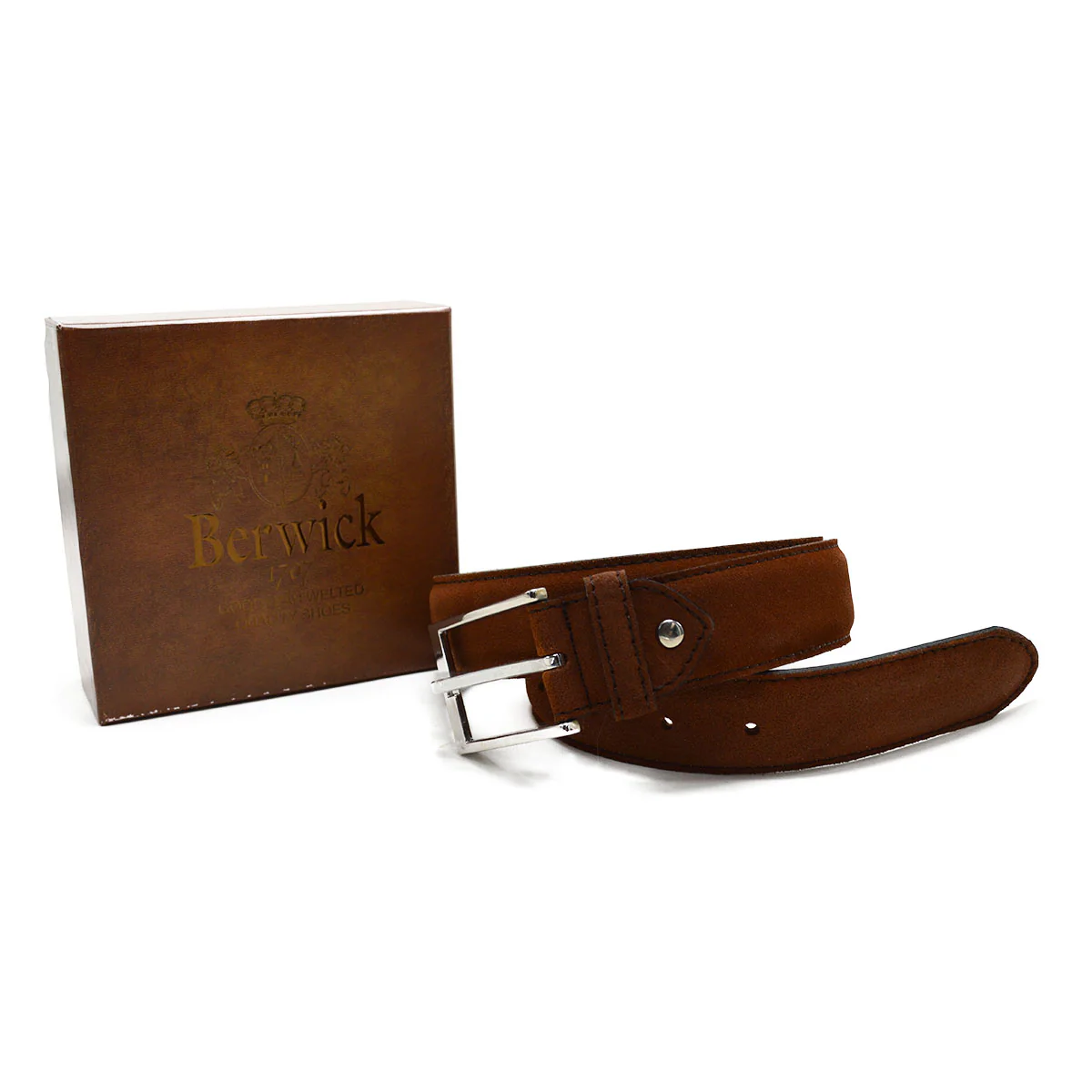 BERWICK 1707 Suede Leather Belt - Image 10