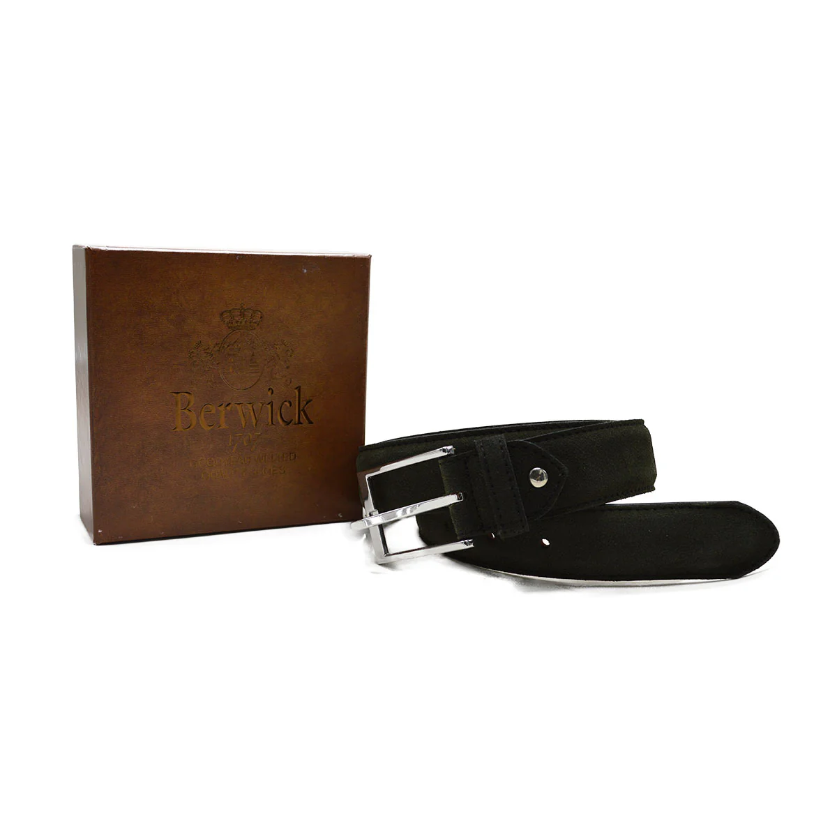 BERWICK 1707 Suede Leather Belt - Image 14