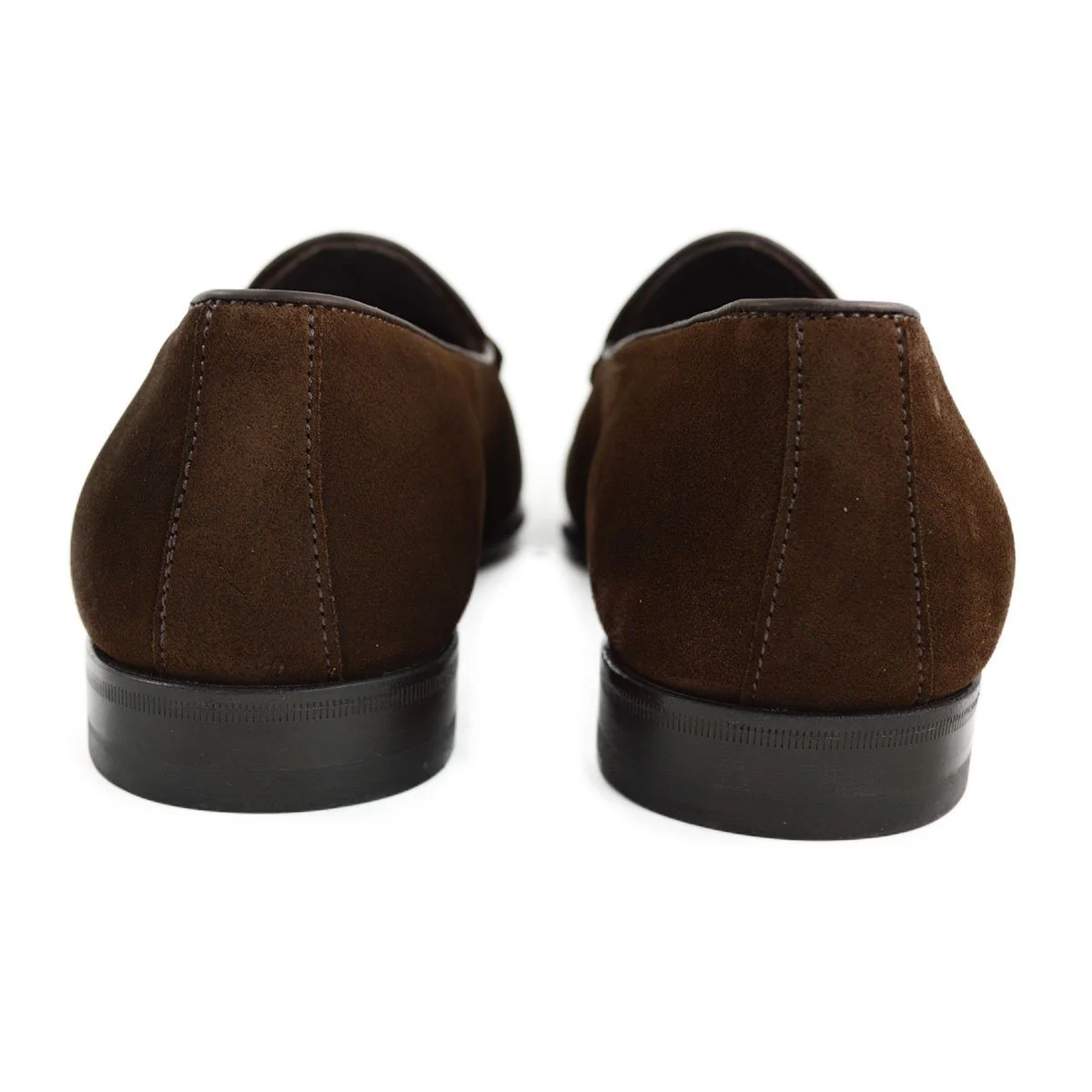 Berwick 1707 Tassel Belgian Loafer (4951) Dark Brown Suede - Image 6