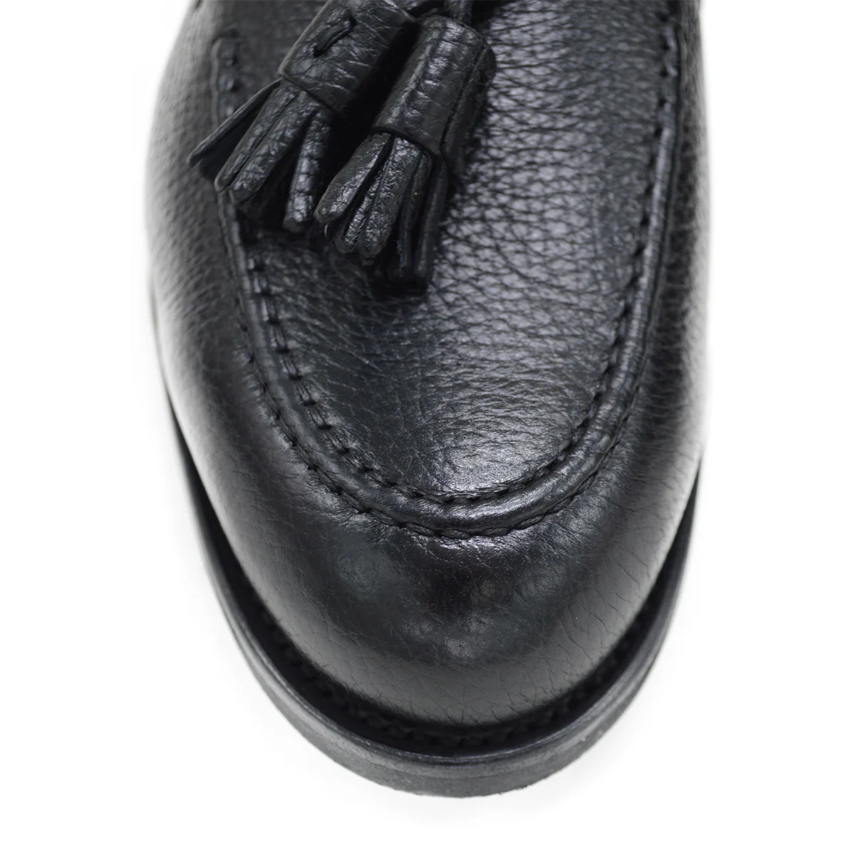 Berwick 1707 Tasselled Slip On (8491) Black Deerskin - Image 7