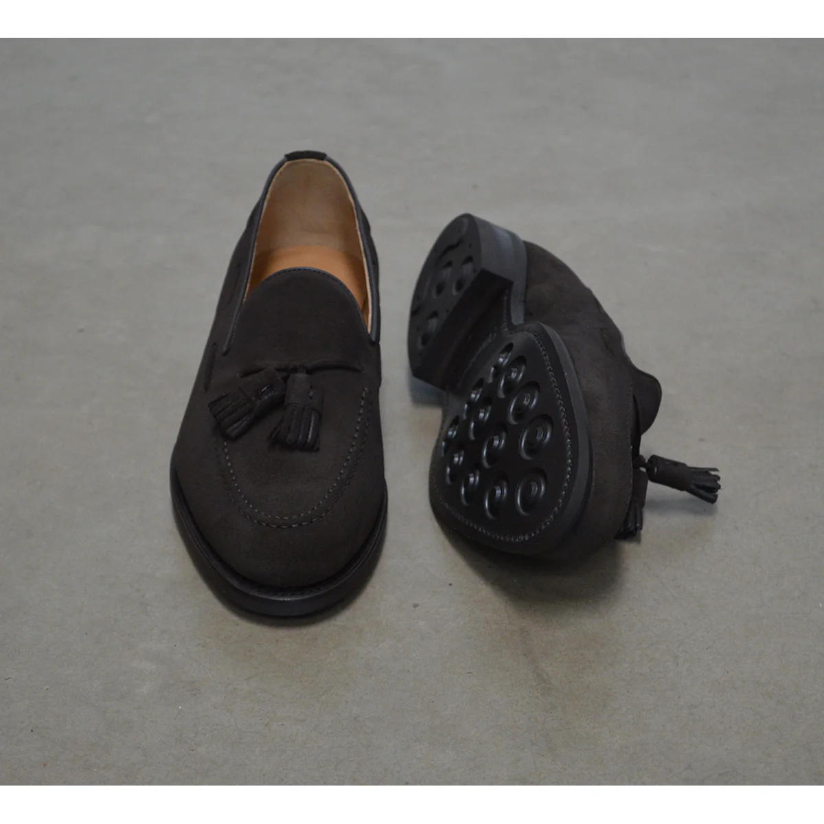 Berwick 1707 Tasselled Slip On (8491) Suede (Dainite) - Image 9