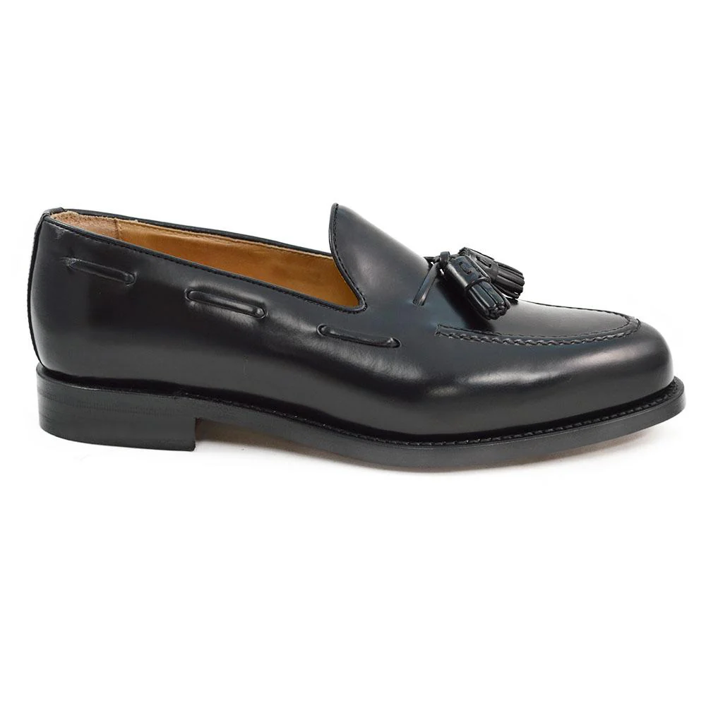 Berwick 1707 Tasselled Slip On (8491) Black Hi Shine