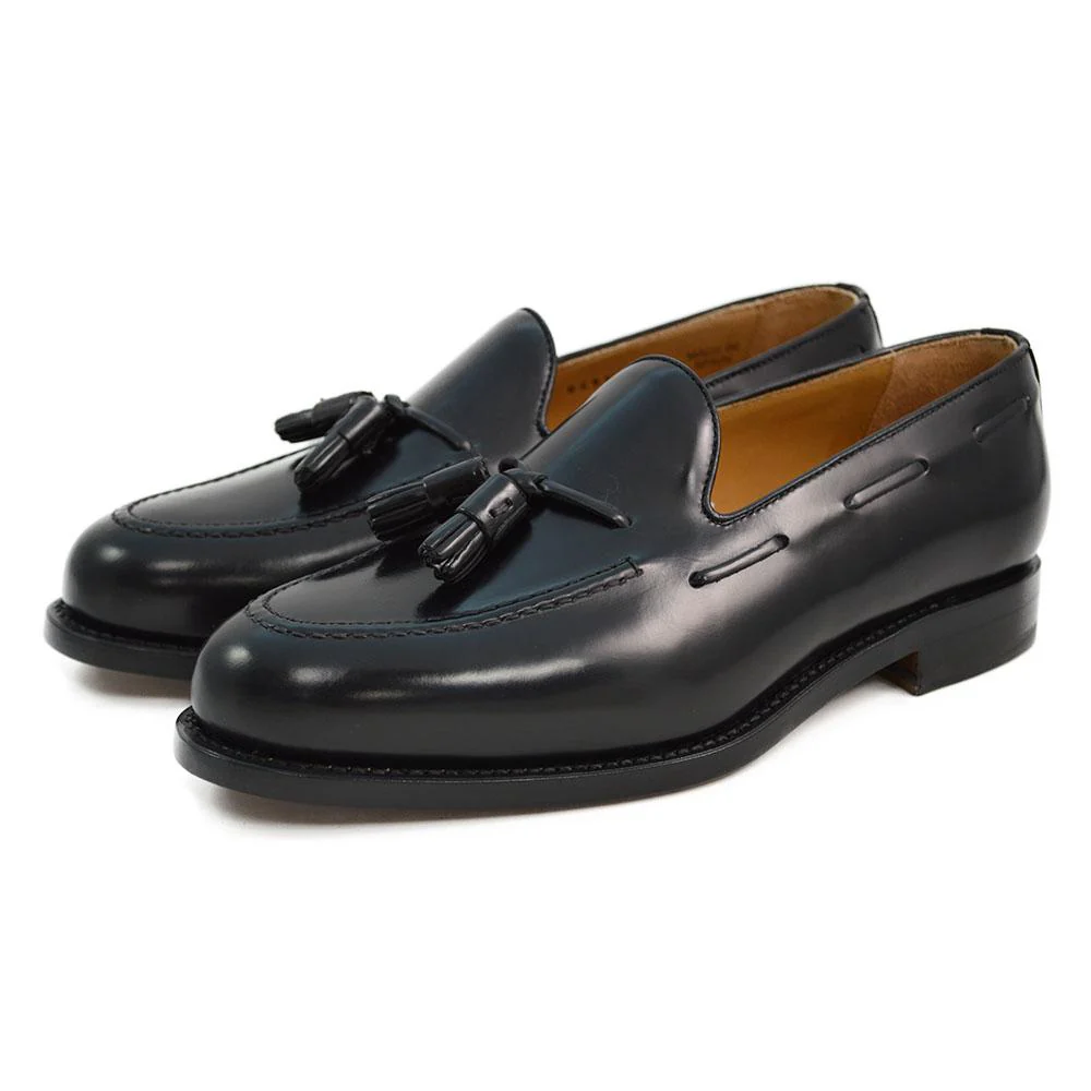 Berwick 1707 Tasselled Slip On (8491) Black Hi Shine - Image 3