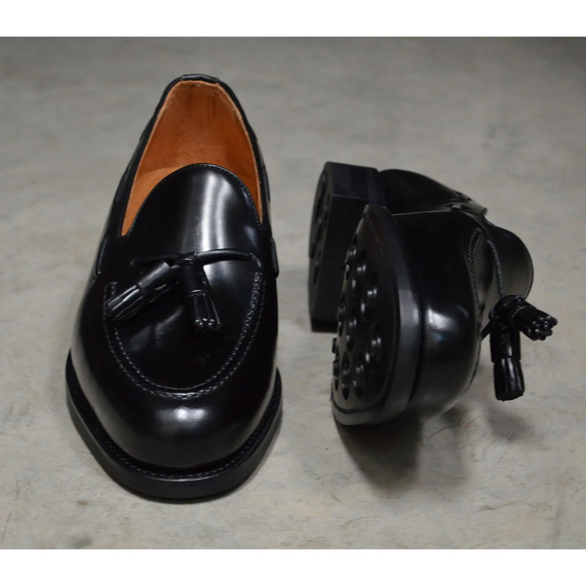 Berwick 1707 Tasselled Slip On (8491) Black Hi Shine (Dainite) - Image 11