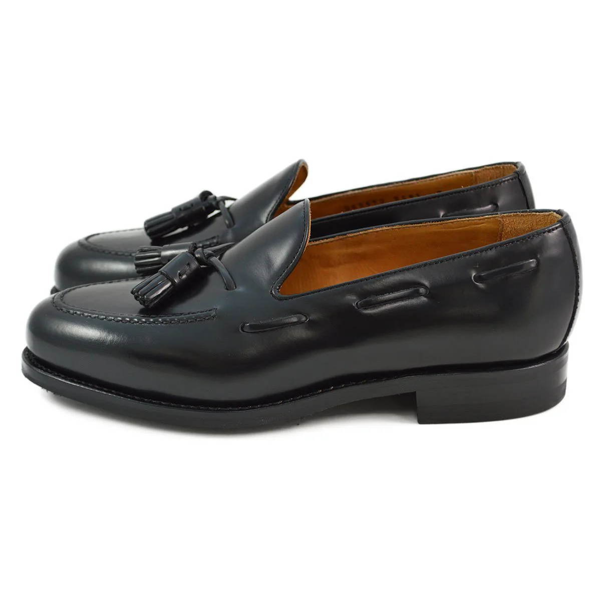Berwick 1707 Tasselled Slip On (8491) Black Hi Shine (Dainite) - Image 5