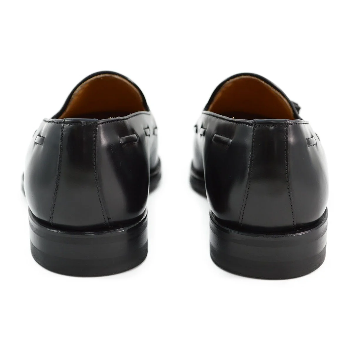 Berwick 1707 Tasselled Slip On (8491) Black Hi Shine (Dainite) - Image 6