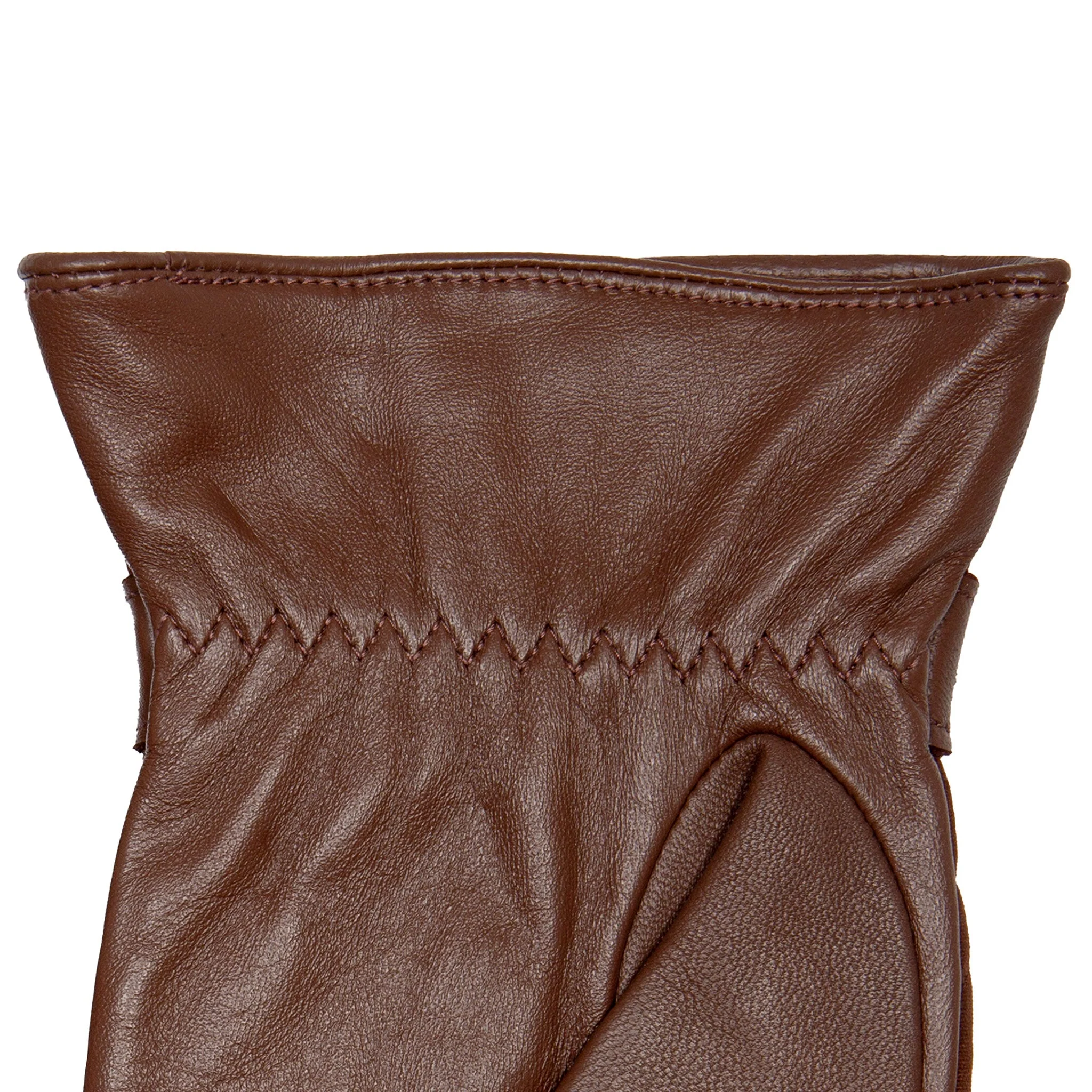 DENTS BRUTON Men's Water-Resistant Lined Leather Gloves with Waxed Cotton Quilting - Image 4