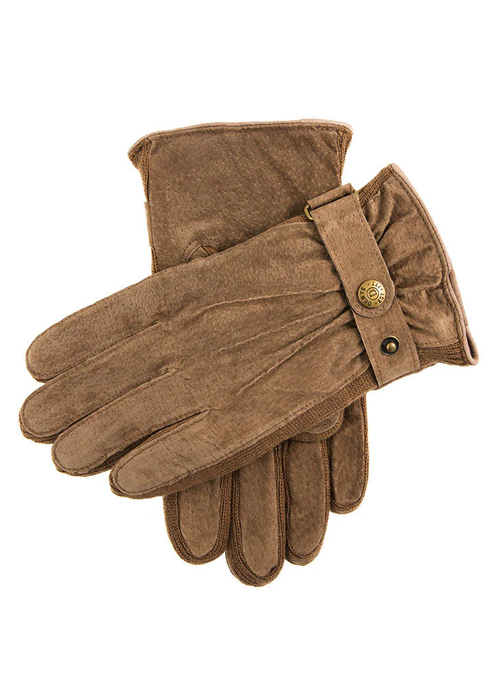DENTS CHESTER Men's Three-Point Fleece-Lined Suede Gloves - Image 8
