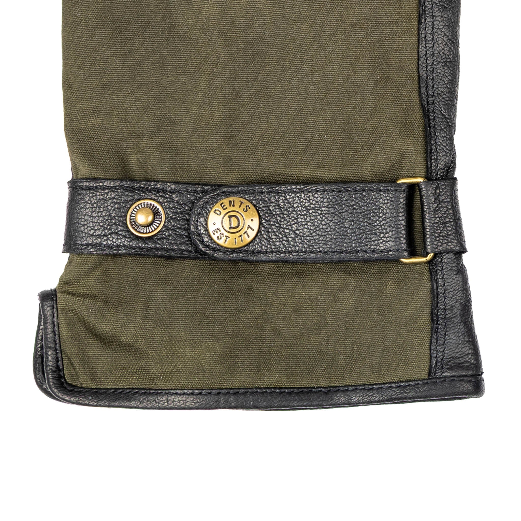 DENTS Crewkerne Men's Water-Resistant Thinsulate-Lined Imitation Deerskin Leather Gloves with Waxed Cotton - Image 4