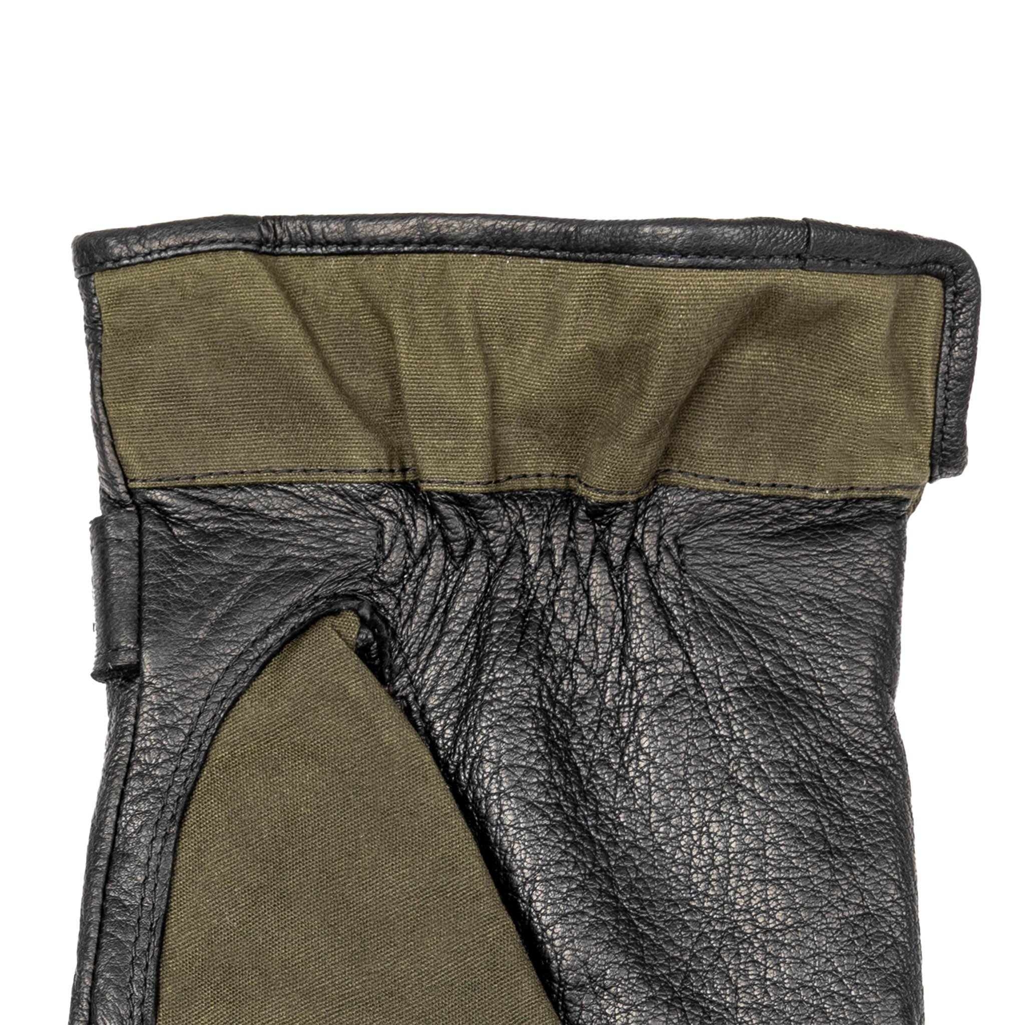 DENTS Crewkerne Men's Water-Resistant Thinsulate-Lined Imitation Deerskin Leather Gloves with Waxed Cotton - Image 6