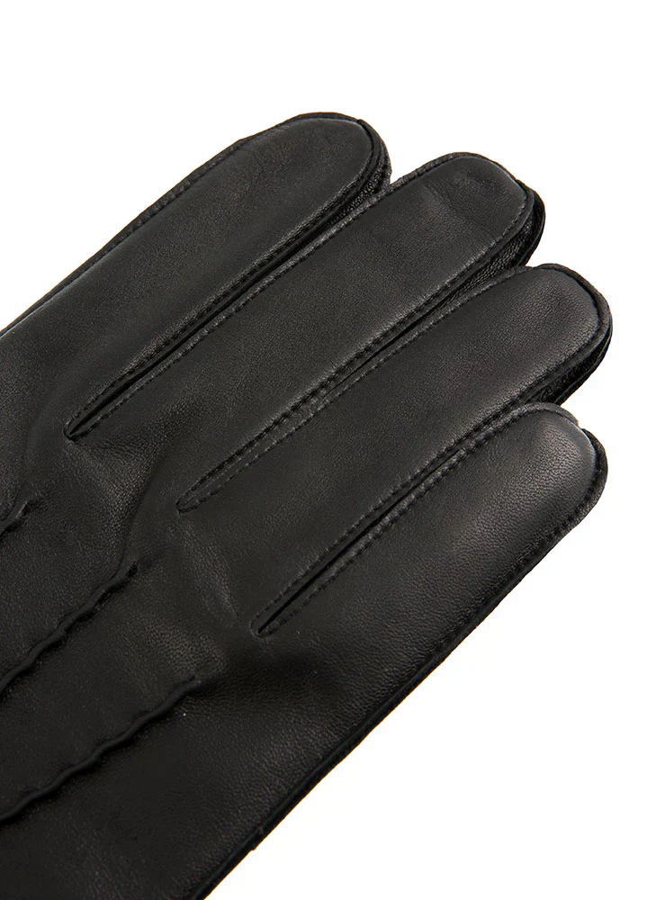 DENTS DILTON- Men's Three-Point Lined Leather Gloves - Image 2