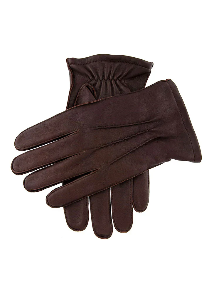 DENTS DILTON- Men's Three-Point Lined Leather Gloves - Image 6