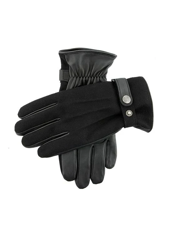 DENTS GUILDFORD - Men's Three-Point Fleece-Lined Flannel and Leather Gloves - Image 6
