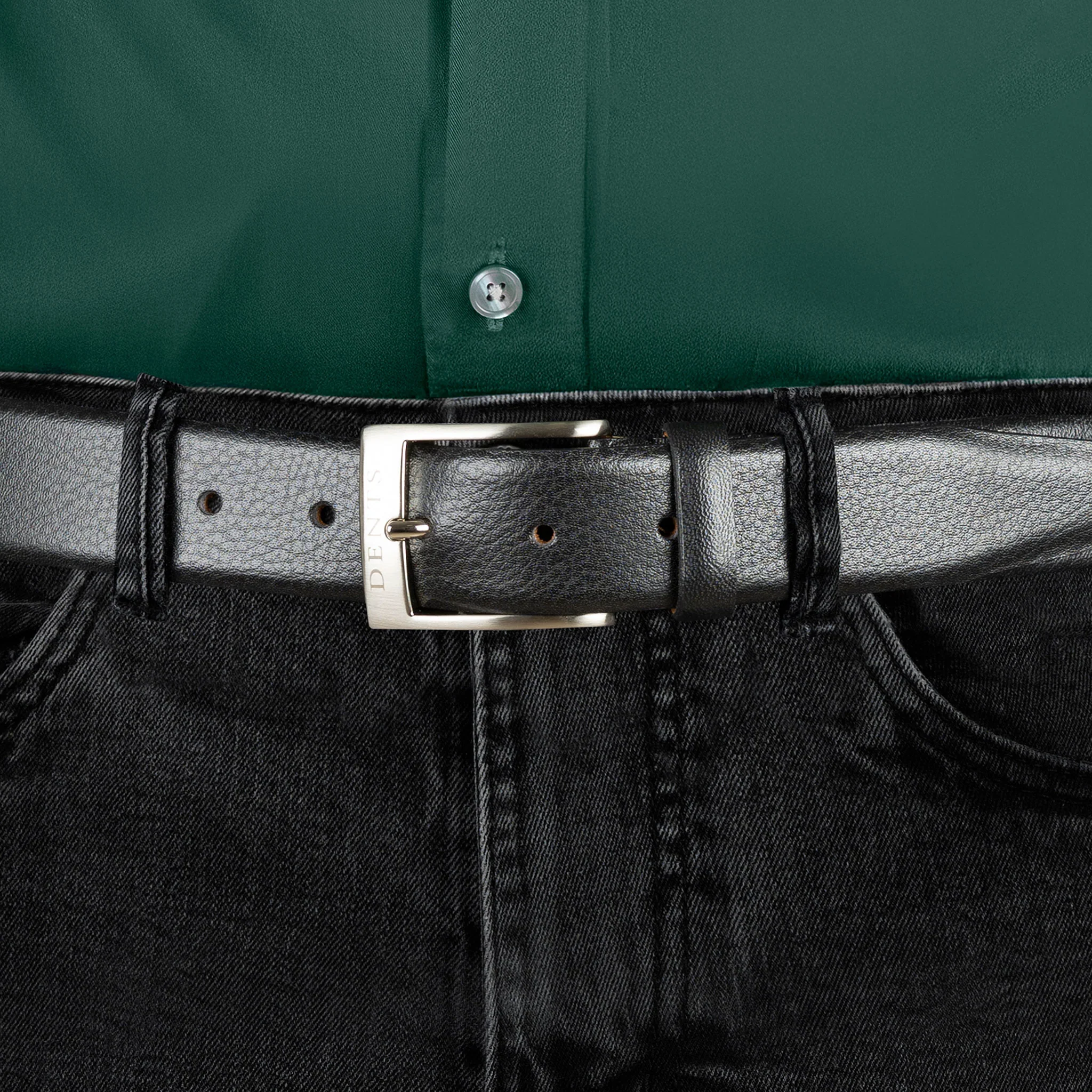 Dents Heritage Lined Full-Grain Leather Belt - Image 3