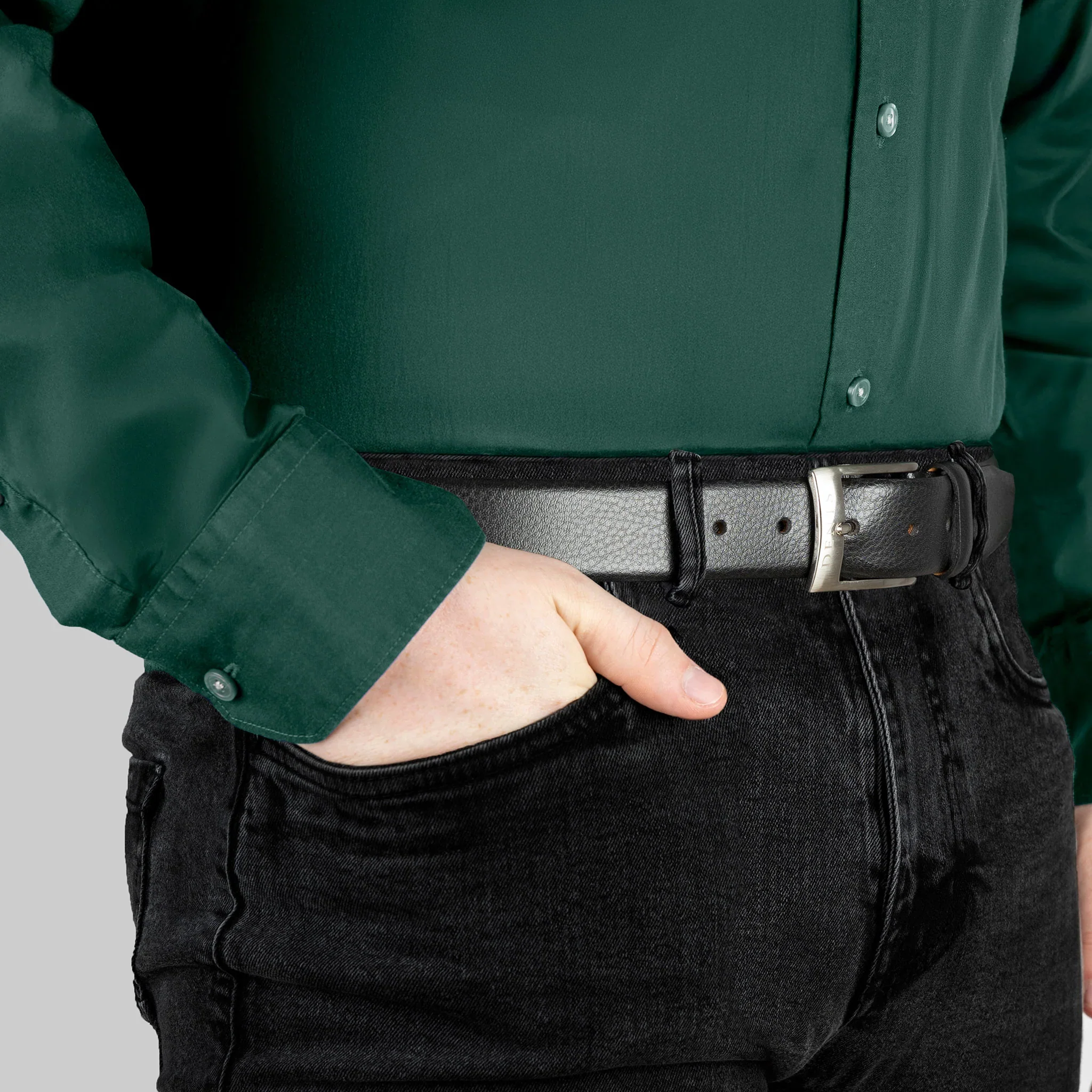 Dents Heritage Lined Full-Grain Leather Belt - Image 4