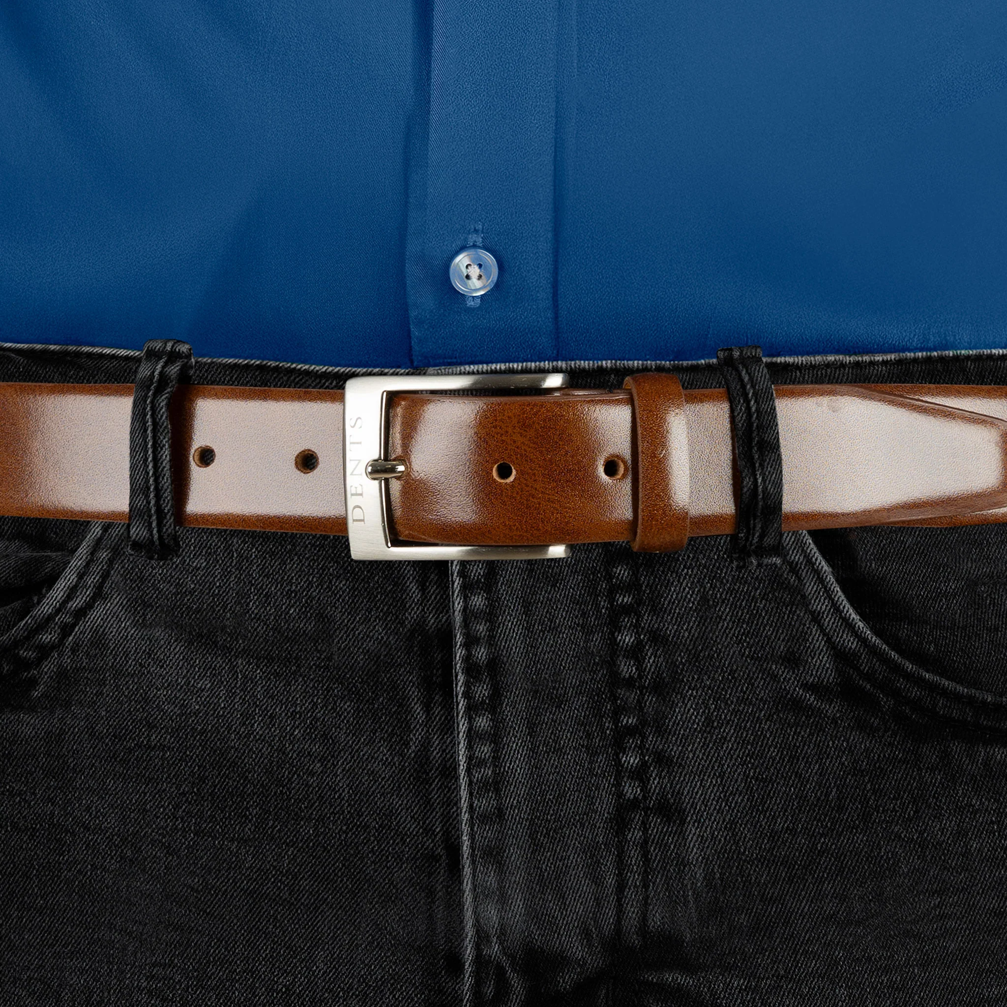 Dents Heritage Lined Full-Grain Leather Belt - Image 7