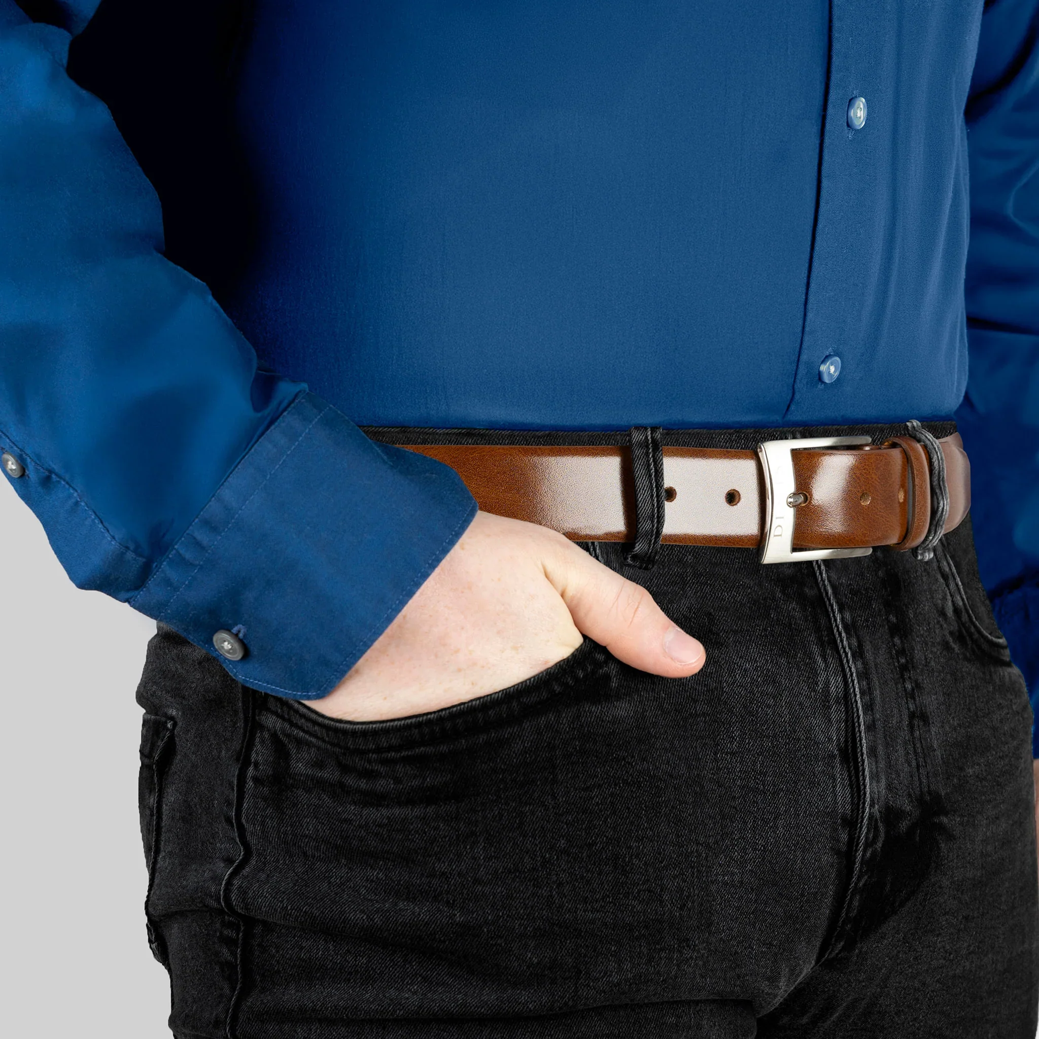 Dents Heritage Lined Full-Grain Leather Belt - Image 8