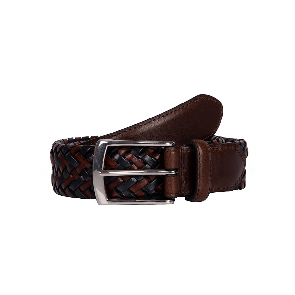 DENTS Plaited Leather Belt - Image 10