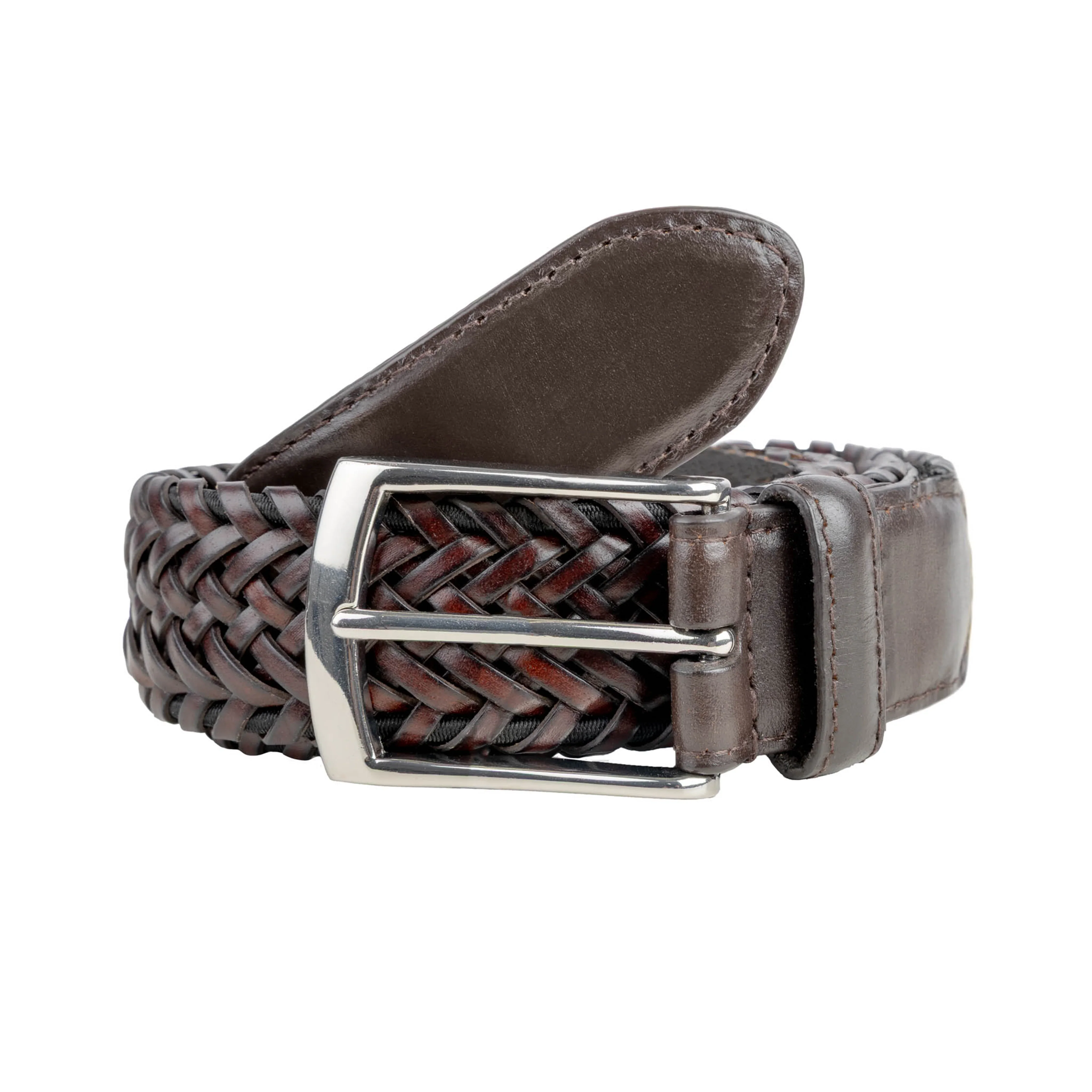 DENTS Plaited Leather Belt - Image 4