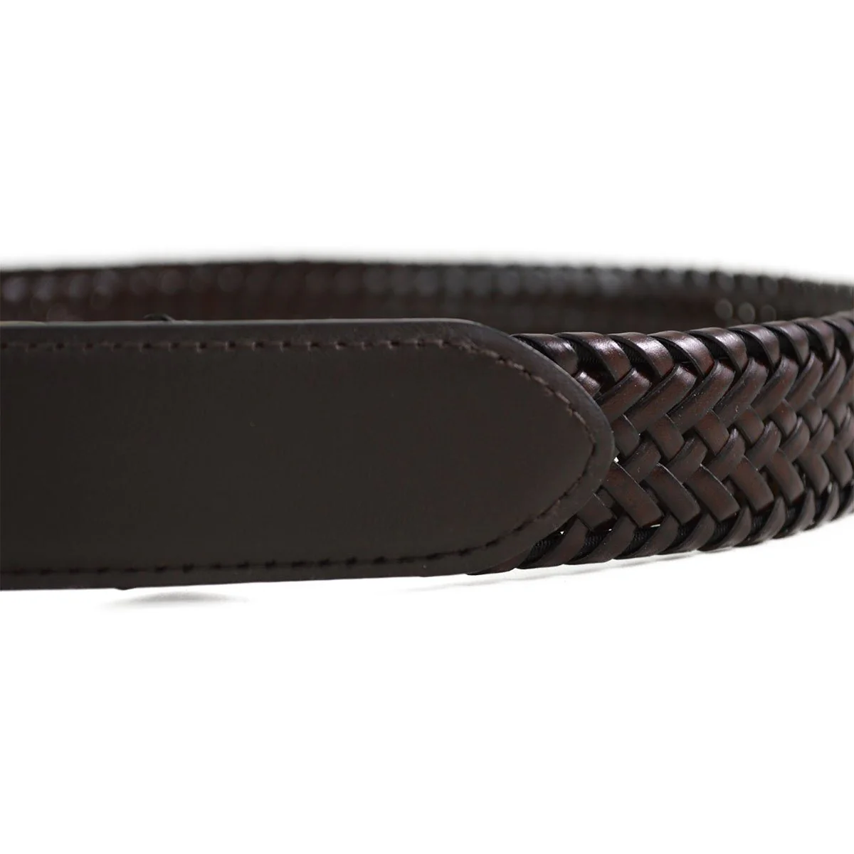 DENTS Plaited Leather Belt - Image 5