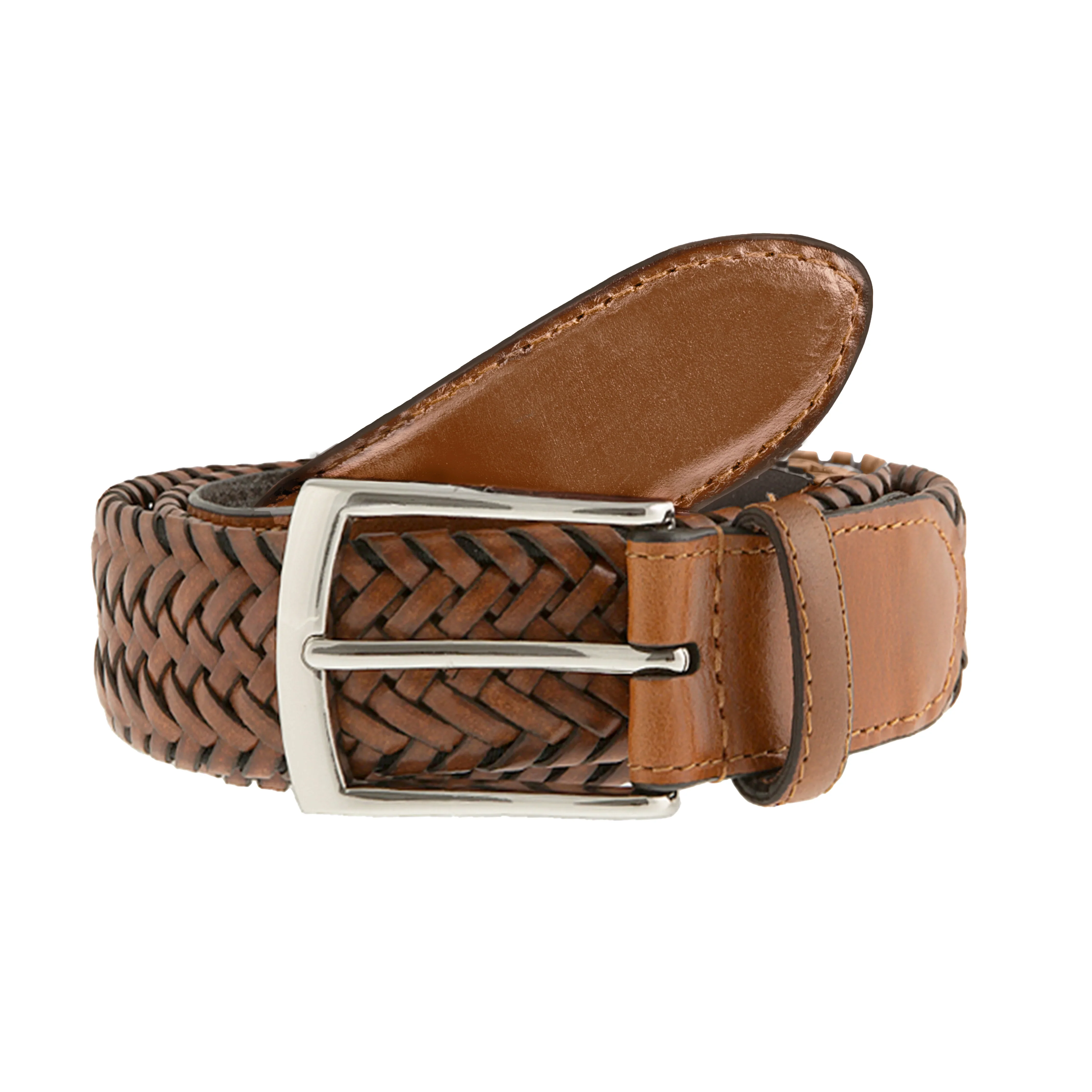 DENTS Plaited Leather Belt - Image 7