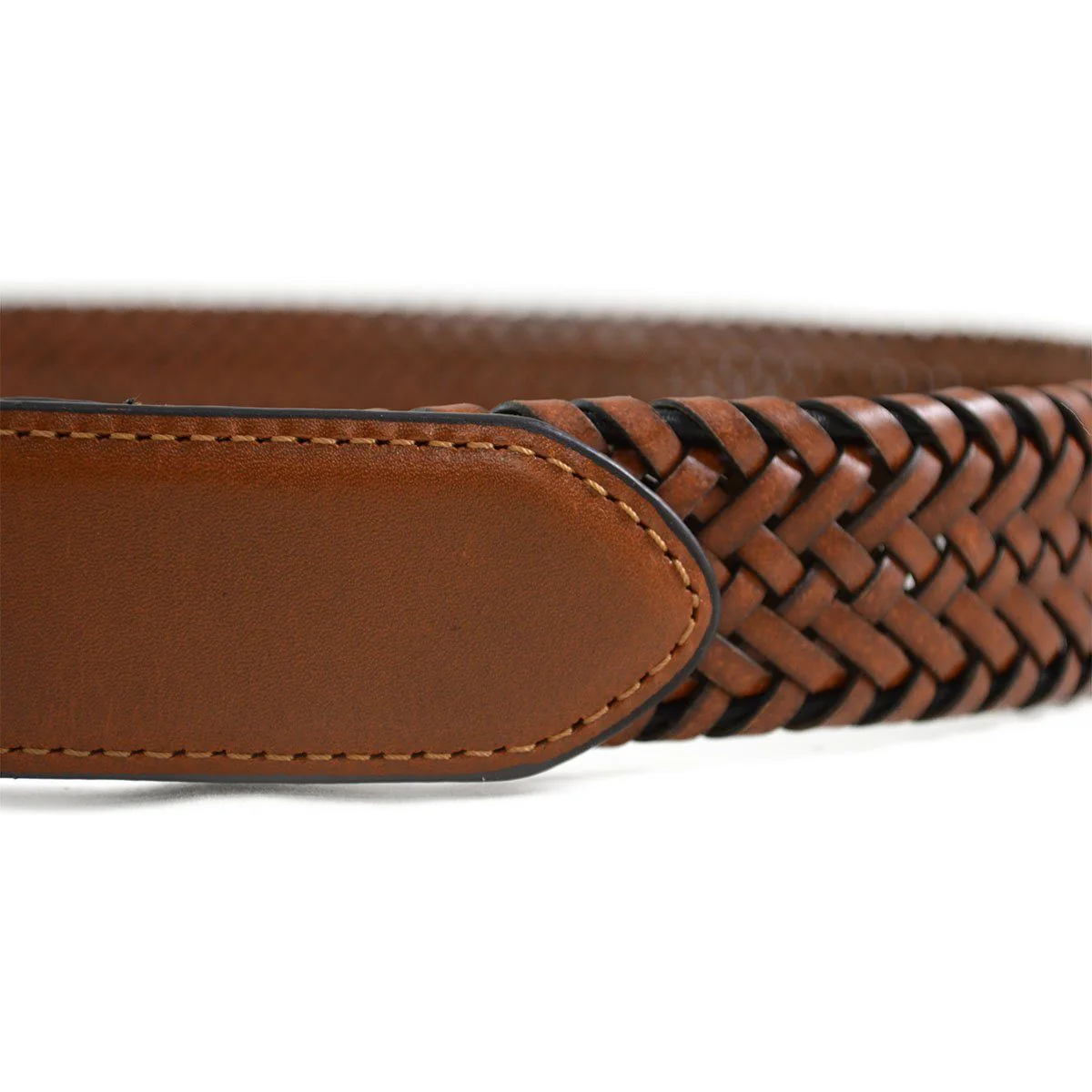 DENTS Plaited Leather Belt - Image 8