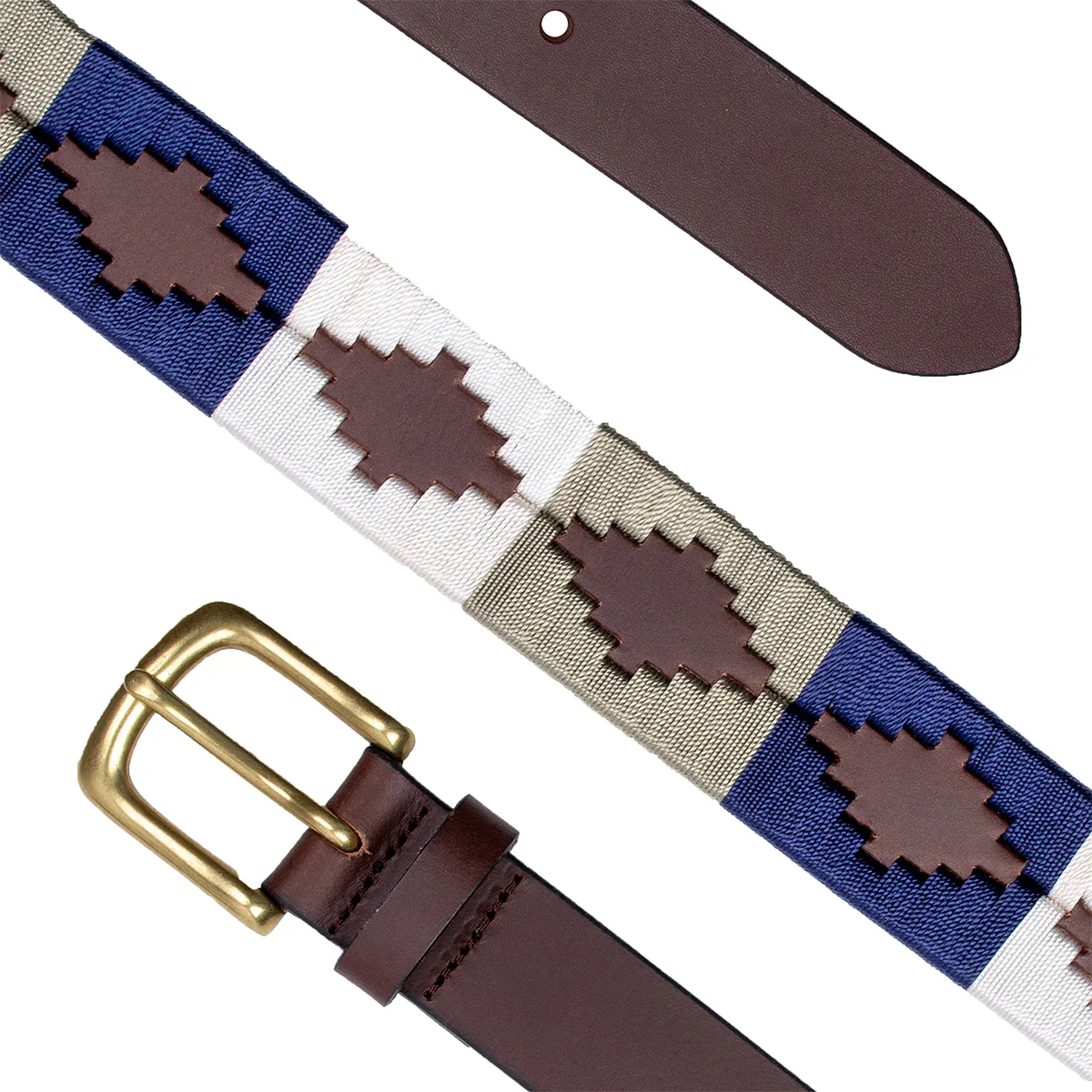 DENTS Polo Full-Grain Leather Belt with Brass Buckle - Image 2