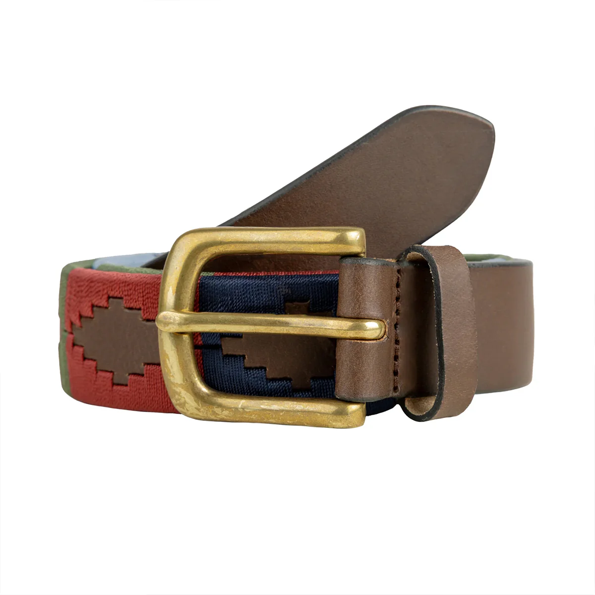 DENTS Polo Full-Grain Leather Belt with Brass Buckle - Image 6