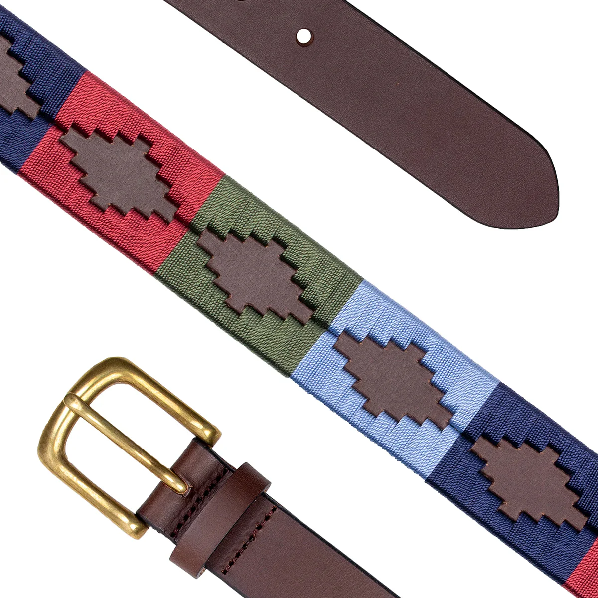 DENTS Polo Full-Grain Leather Belt with Brass Buckle - Image 7