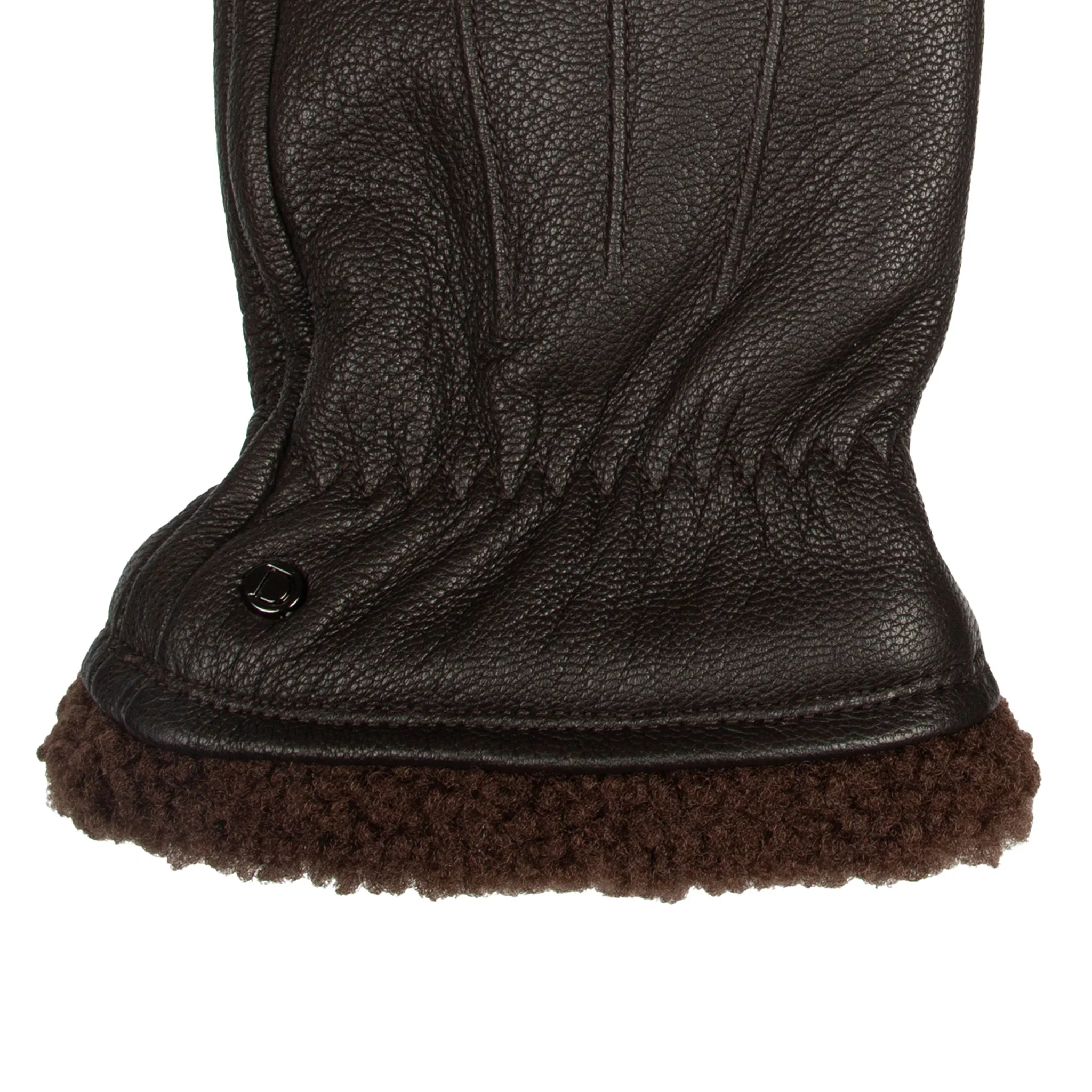 DENTS Shrewsbury Men's Touchscreen Water-Resistant Three-Point Fleece-Lined Imitation Deerskin Leather Gloves - Image 11