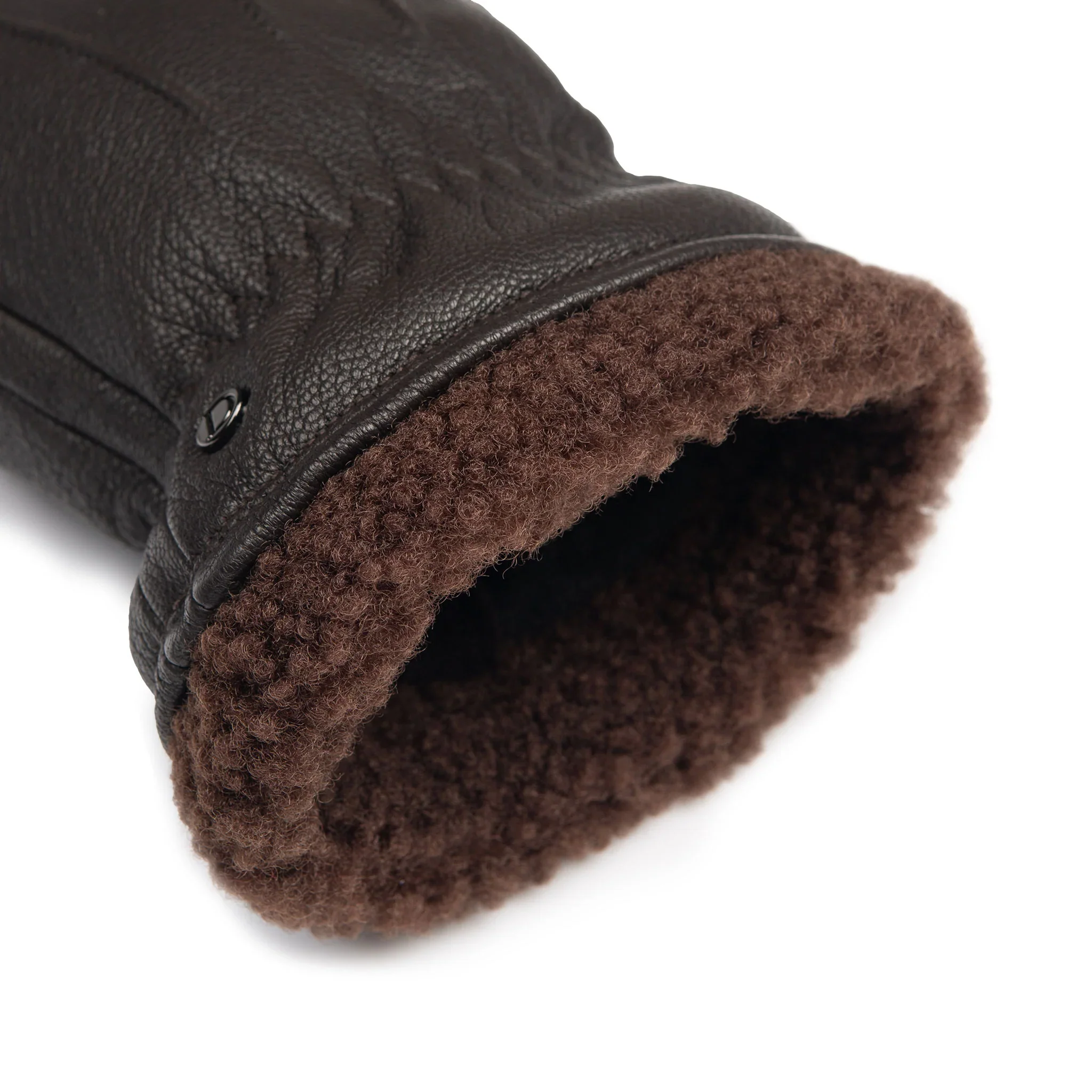 DENTS Shrewsbury Men's Touchscreen Water-Resistant Three-Point Fleece-Lined Imitation Deerskin Leather Gloves - Image 14