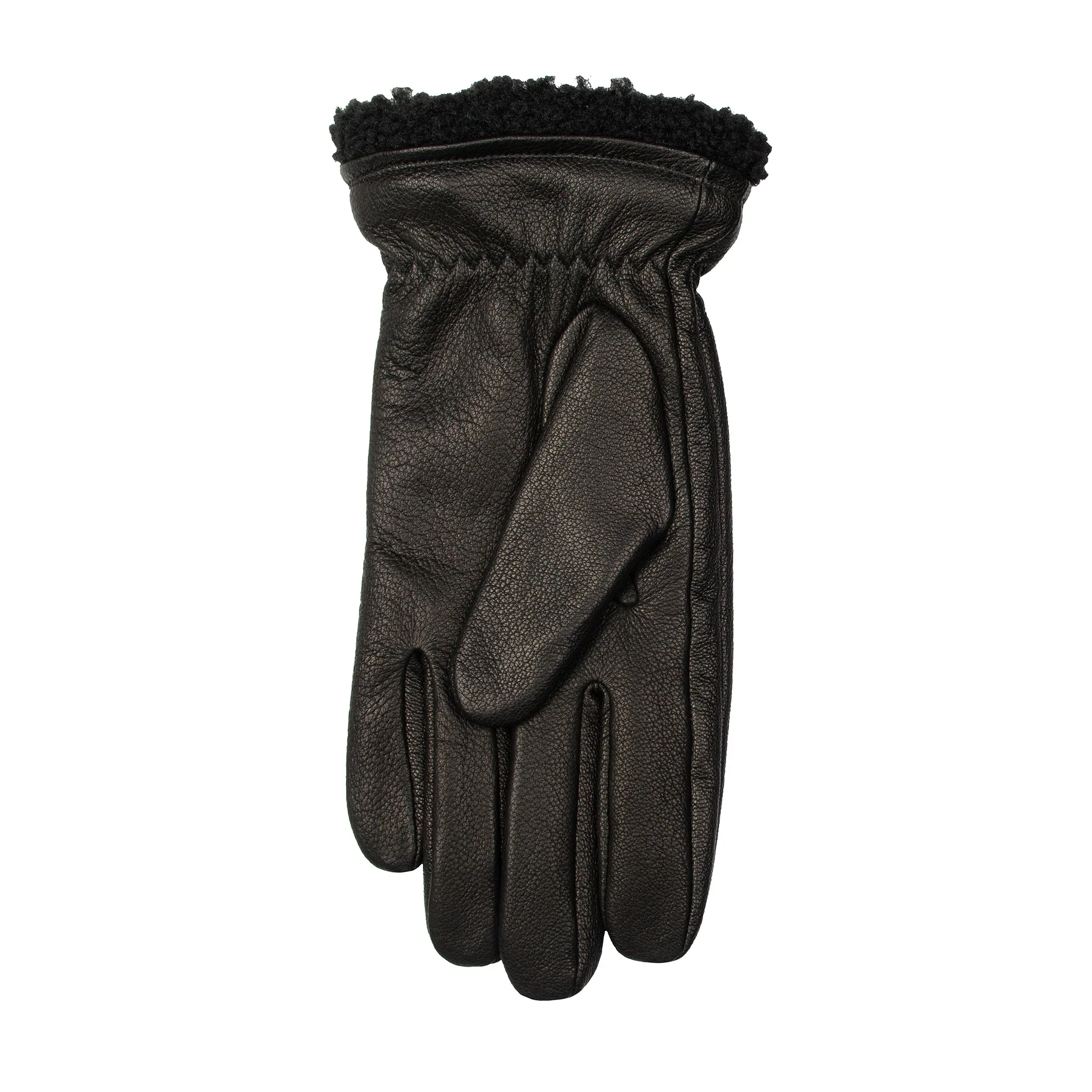 DENTS Shrewsbury Men's Touchscreen Water-Resistant Three-Point Fleece-Lined Imitation Deerskin Leather Gloves - Image 5
