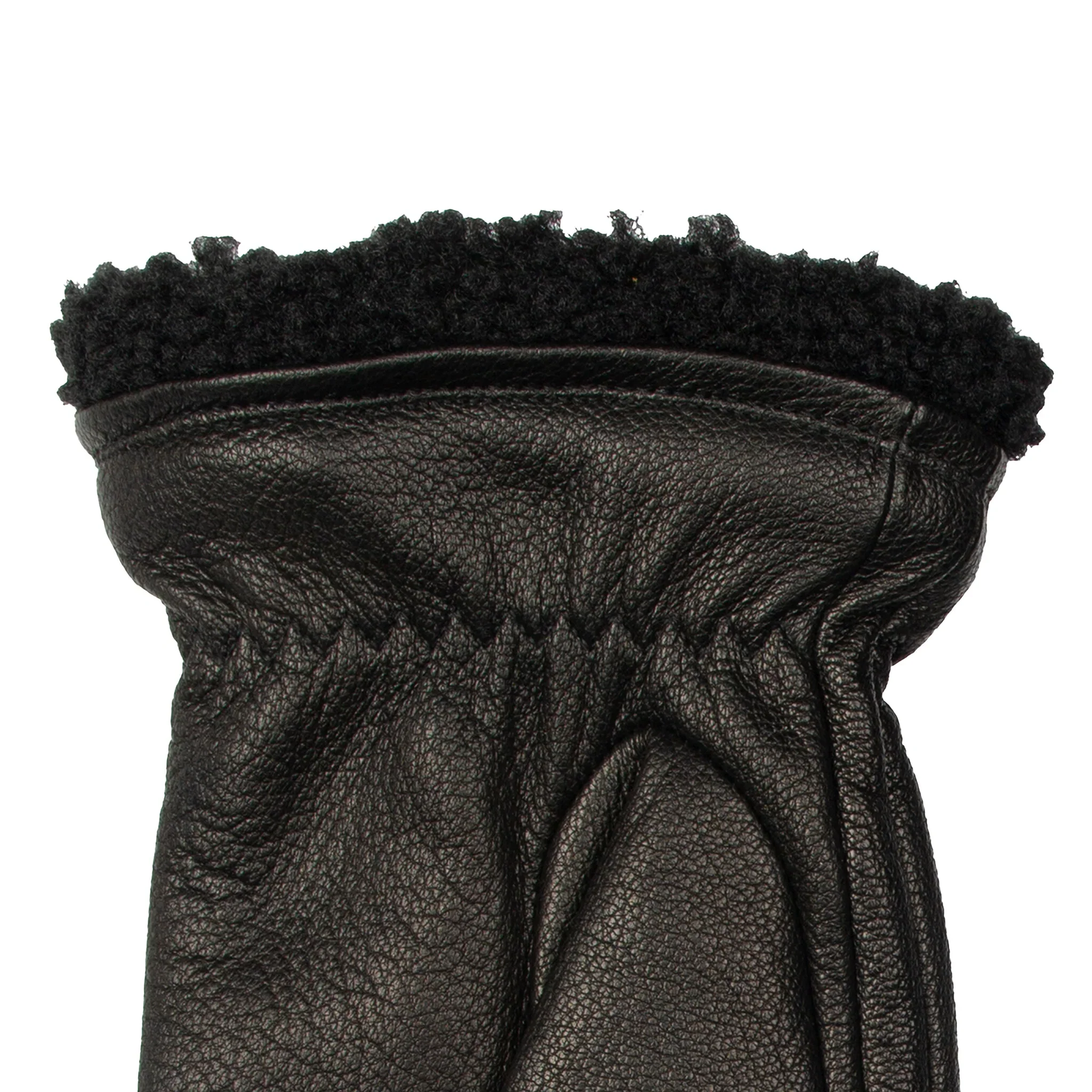 DENTS Shrewsbury Men's Touchscreen Water-Resistant Three-Point Fleece-Lined Imitation Deerskin Leather Gloves - Image 6