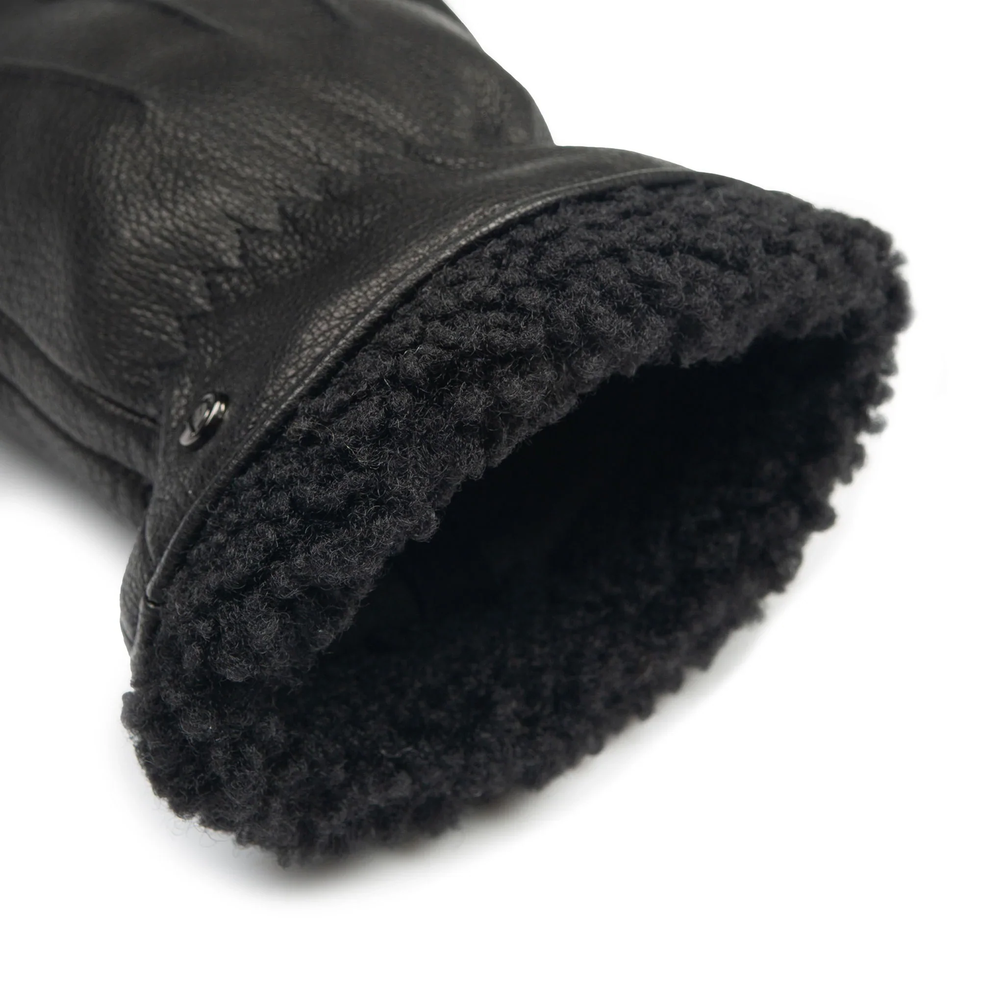 DENTS Shrewsbury Men's Touchscreen Water-Resistant Three-Point Fleece-Lined Imitation Deerskin Leather Gloves - Image 7