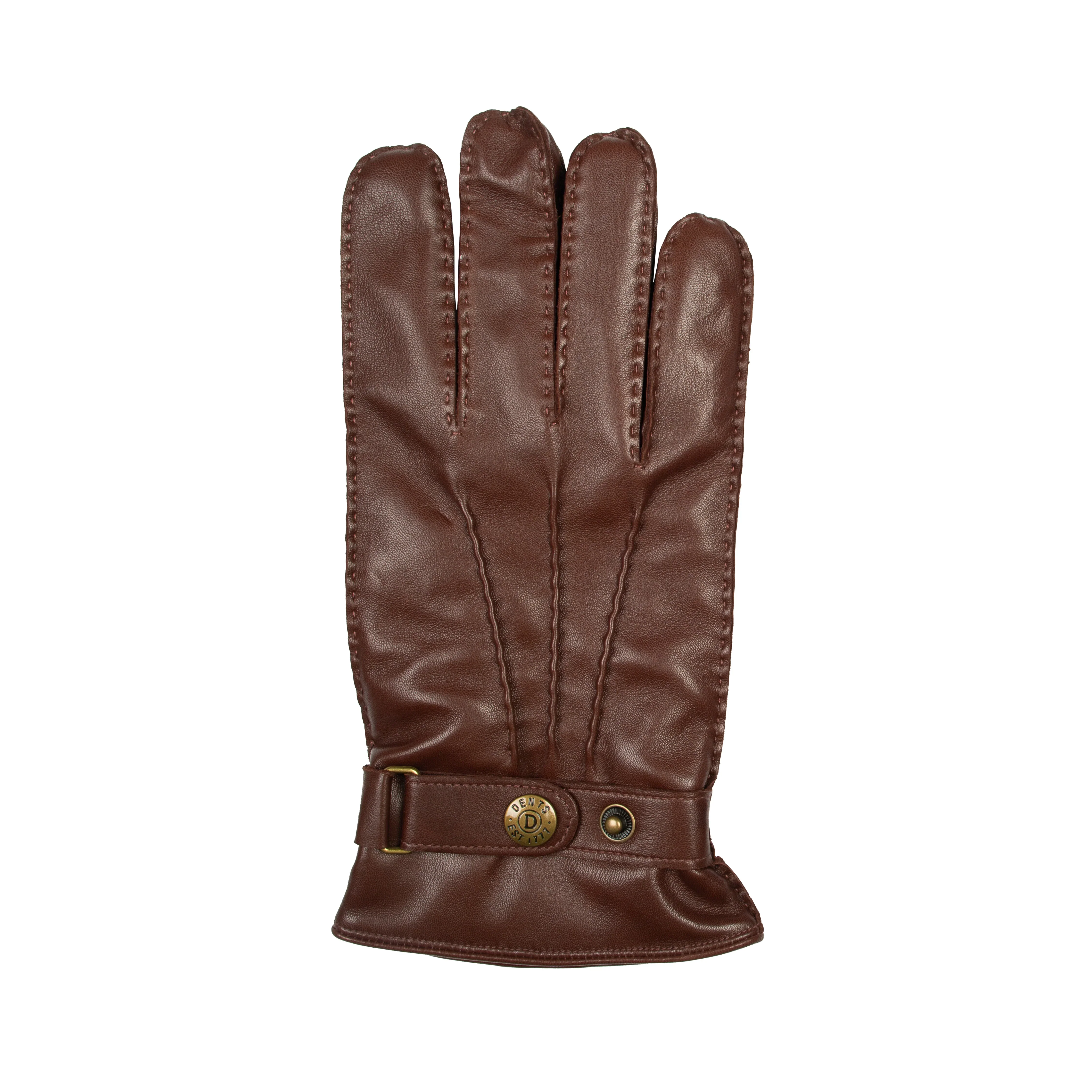 DENTS Tetbury Men's Handsewn Three-Point Wool and Cashmere Blend-Lined Leather Gloves - Image 10