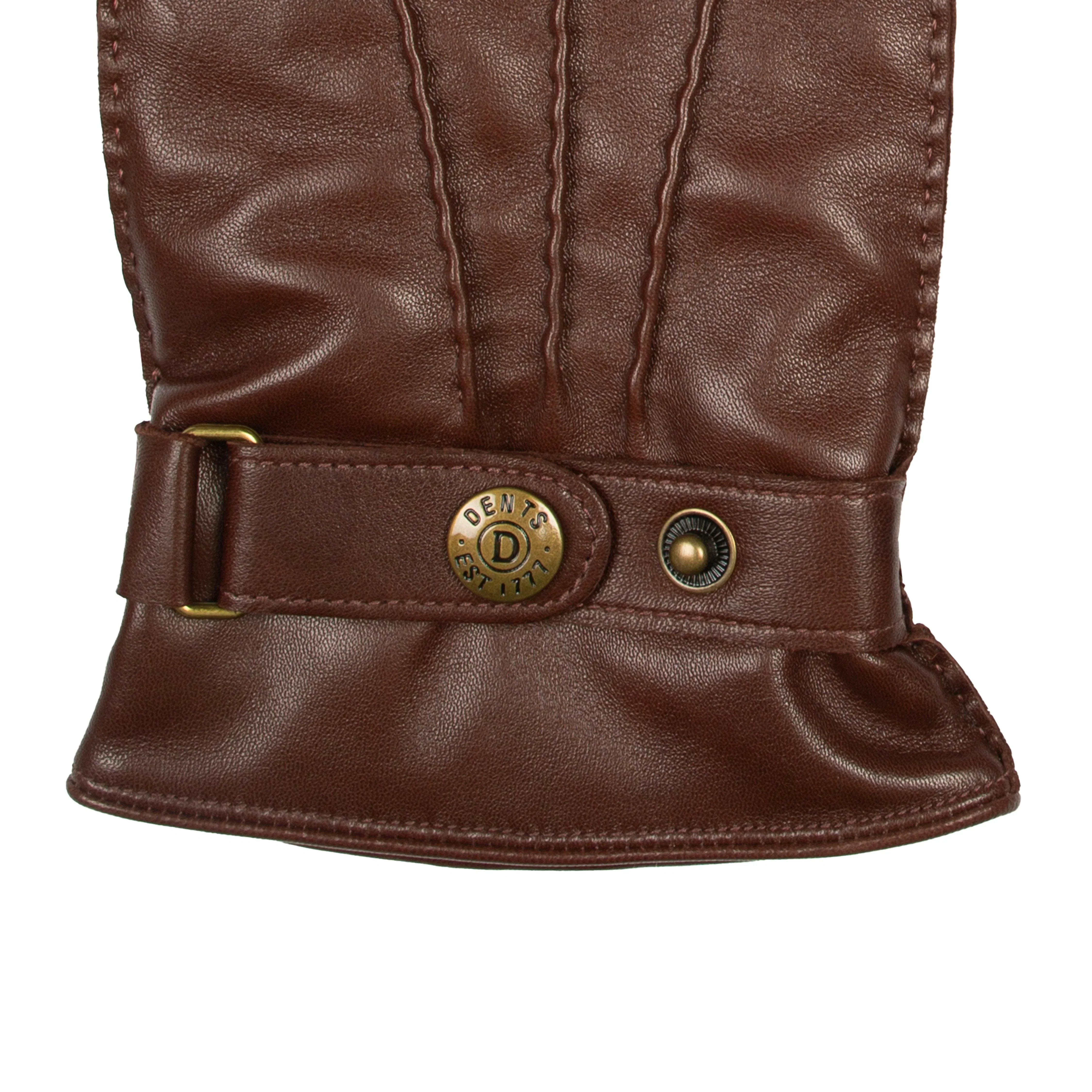 DENTS Tetbury Men's Handsewn Three-Point Wool and Cashmere Blend-Lined Leather Gloves - Image 11