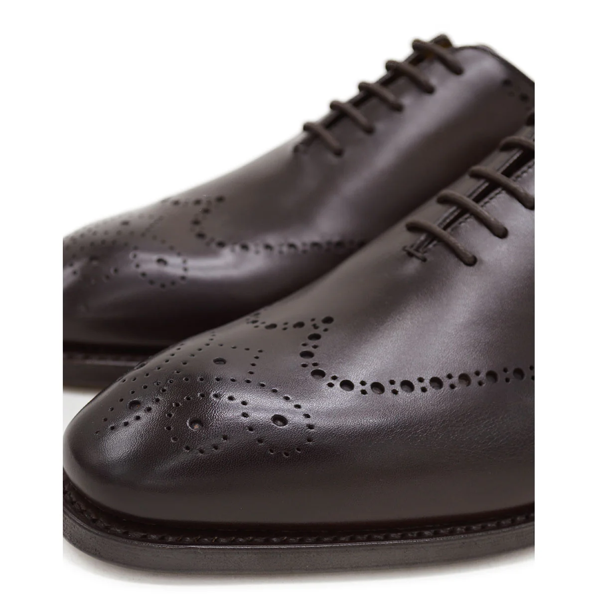 FACTORY SECOND Berwick 1707 Brogue Wholecut (5556) - Moka - Image 4