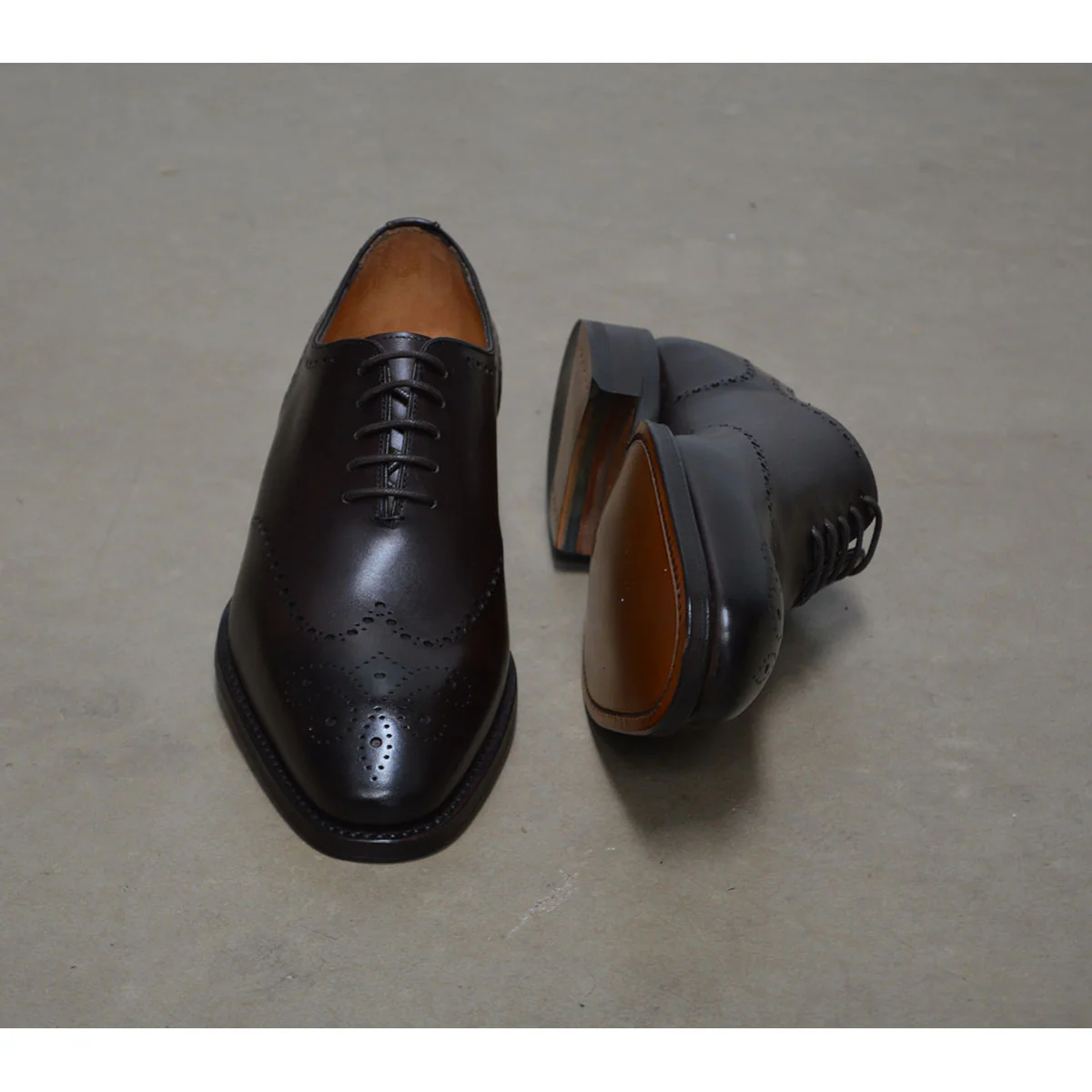 FACTORY SECOND Berwick 1707 Brogue Wholecut (5556) - Moka - Image 9