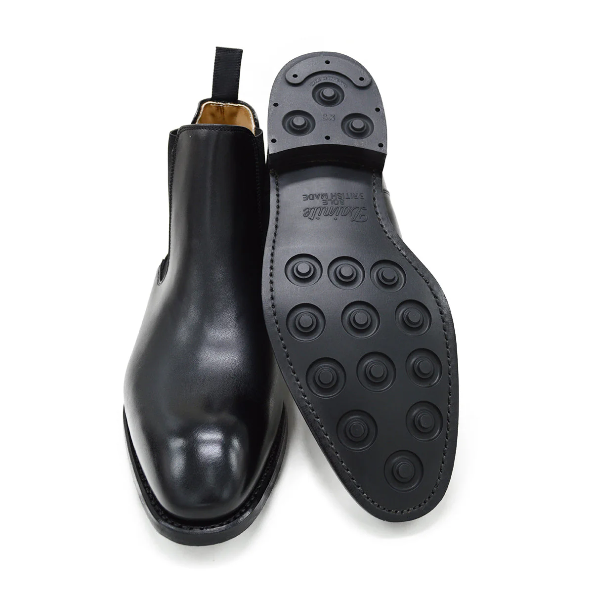 FACTORY SECOND Berwick 1707 Chelsea Boot (475)- Black - Image 2