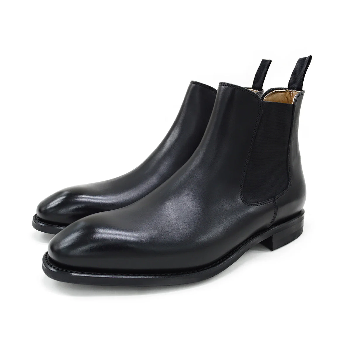 FACTORY SECOND Berwick 1707 Chelsea Boot (475)- Black - Image 3