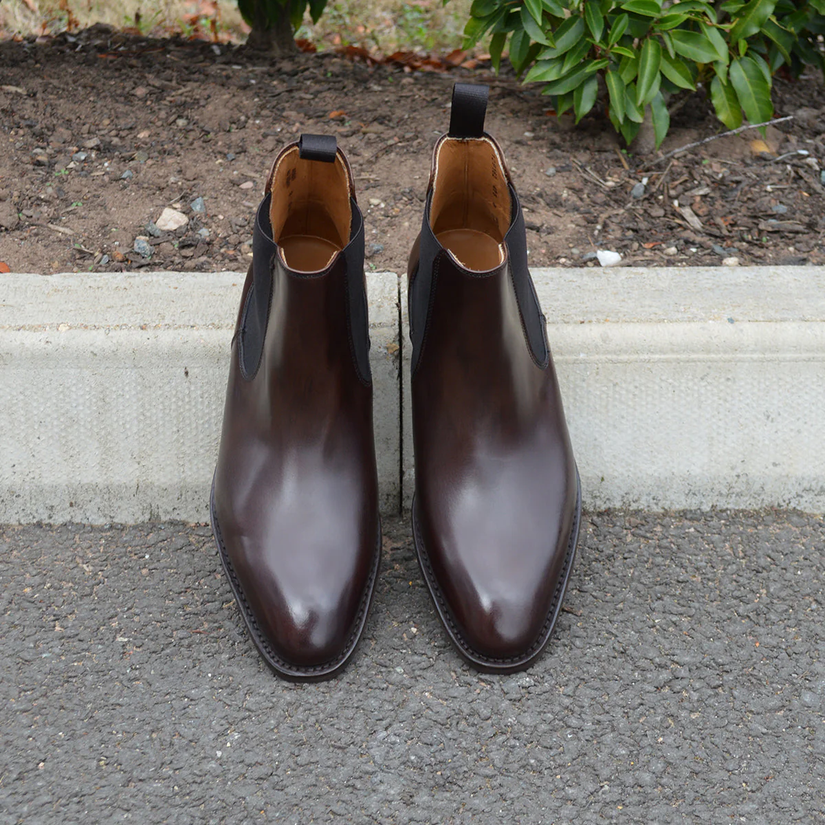 FACTORY SECOND Berwick 1707 Chelsea Boot (475) - Dark Brown - Image 11